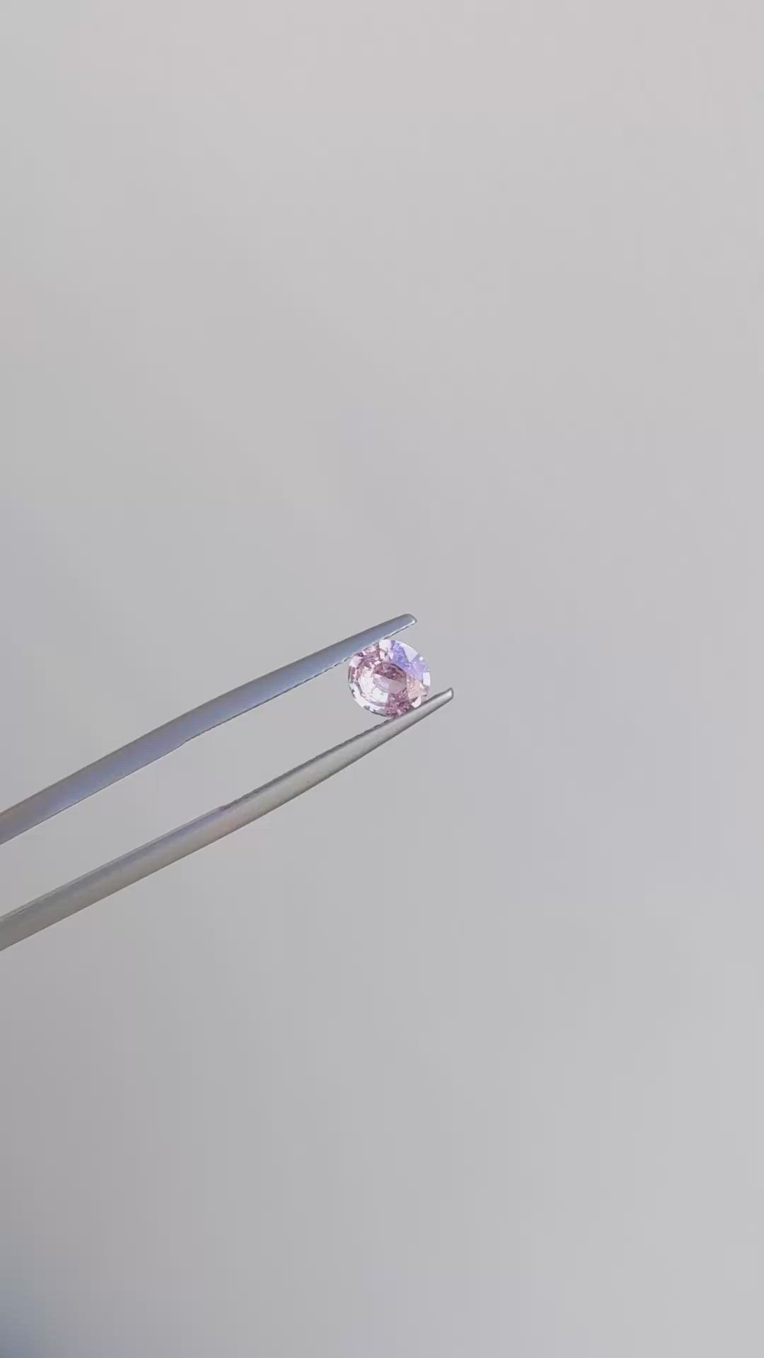 0.89 Ct. Pink Sapphire from Ceylon (Sri Lanka) Size Video