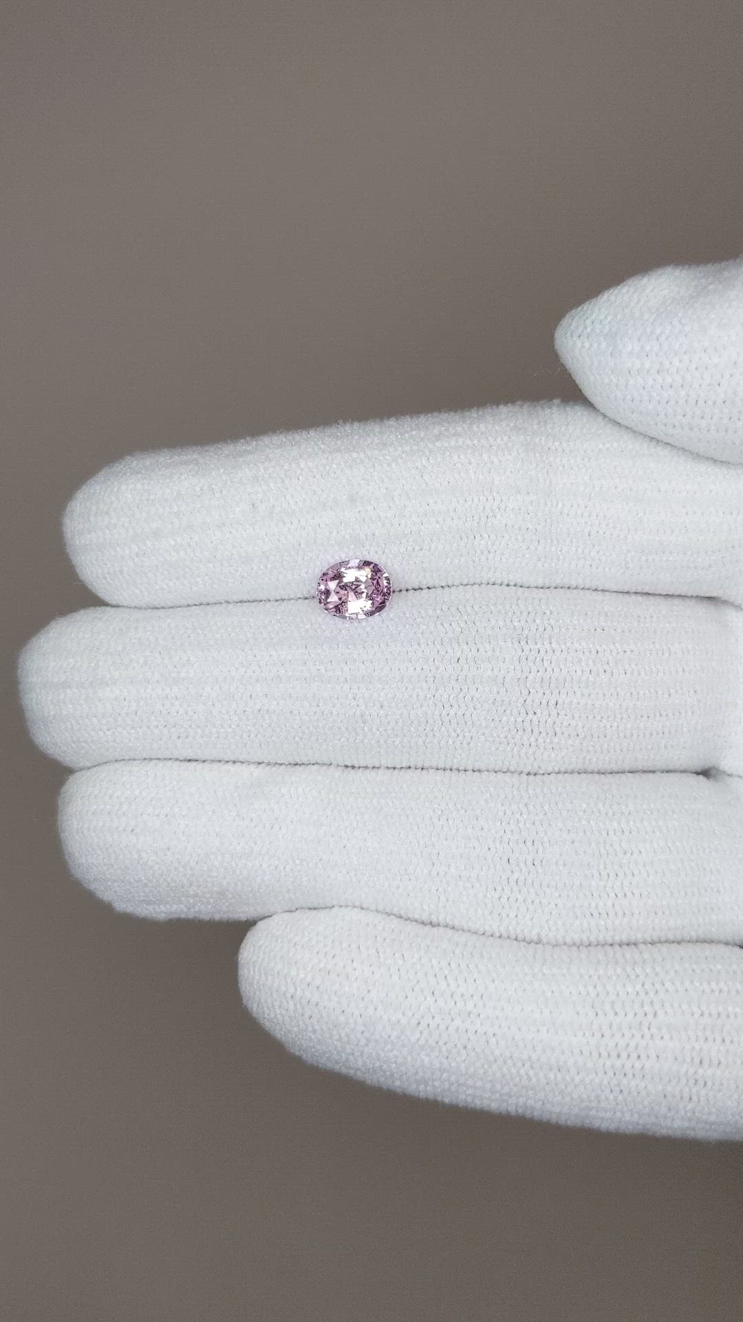 0.83 Ct. Pink Sapphire from Ceylon (Sri Lanka) Size Video