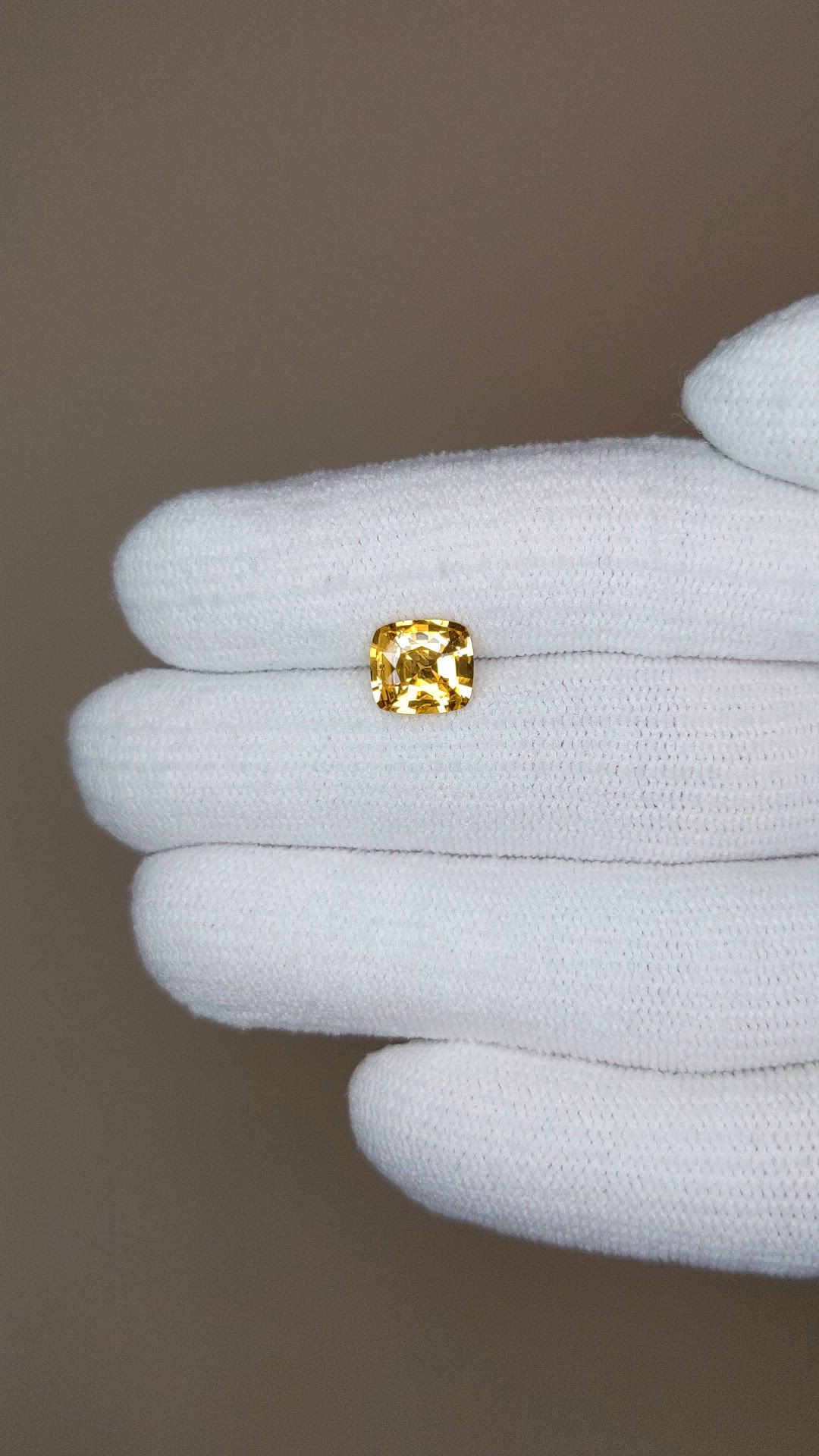 1.80 Ct. Yellow Sapphire from Ceylon (Sri Lanka) Size Video