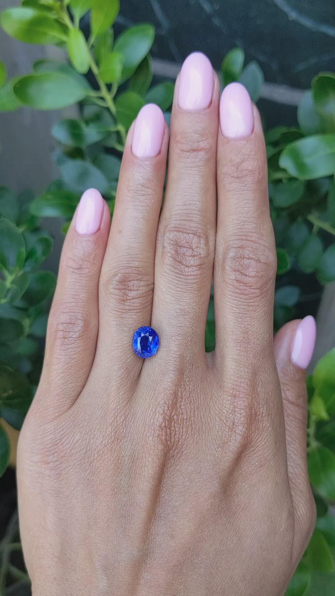 3.17 Ct. Blue Sapphire from Madagascar Size Video