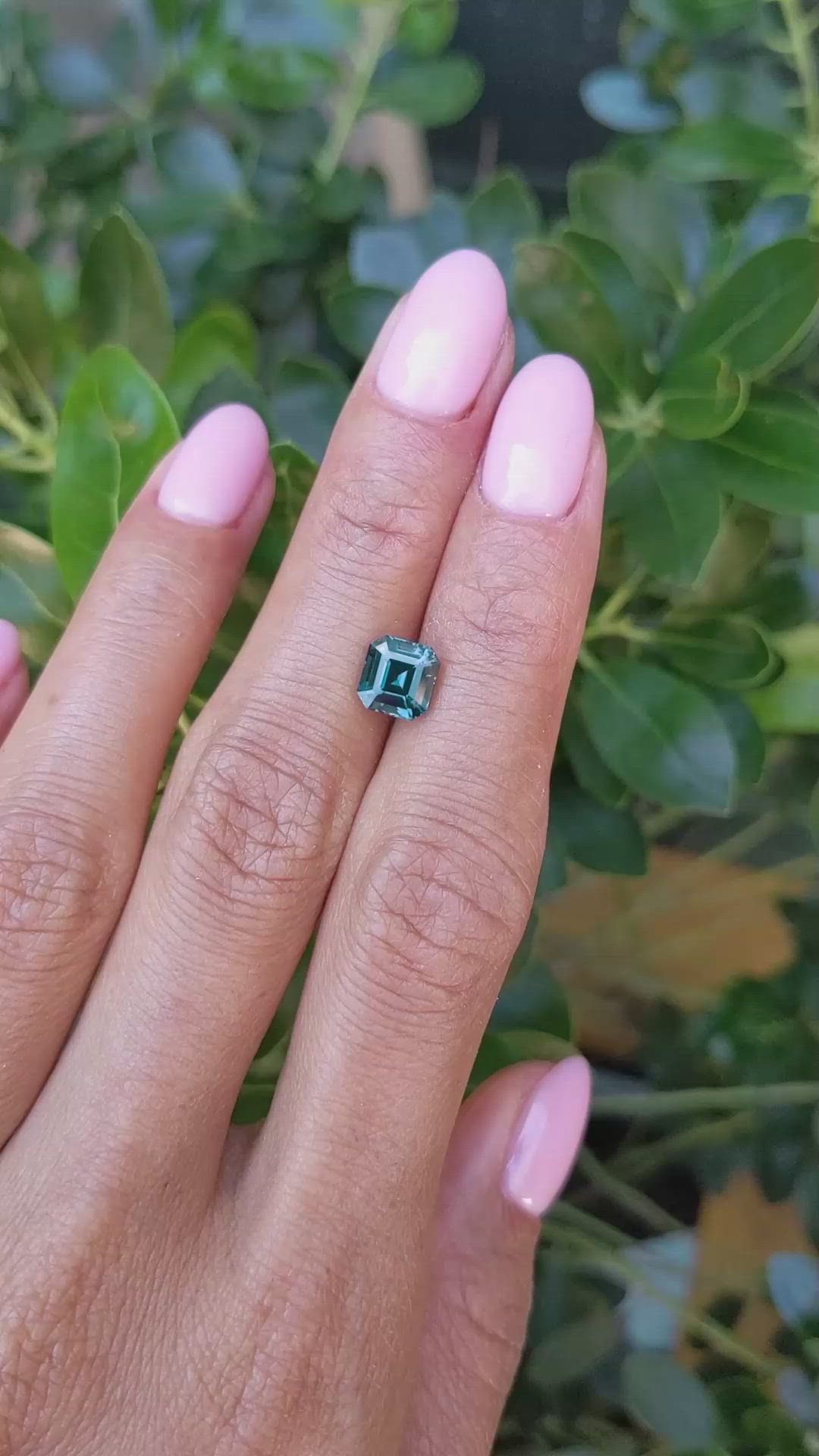 2.05 Ct. Greenish Blue Sapphire from Ceylon (Sri Lanka) Size Video