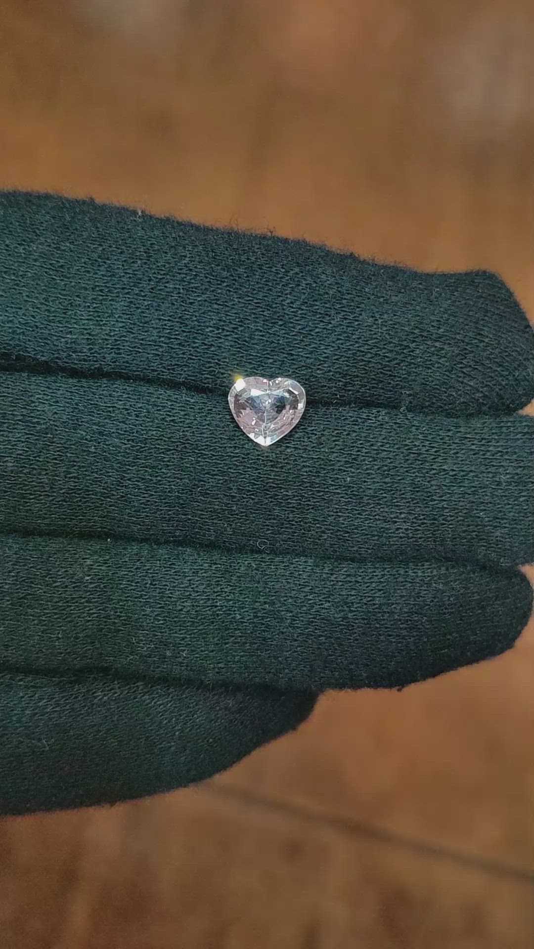 1.26 Ct. Pink Sapphire from Ceylon (Sri Lanka) Size Video