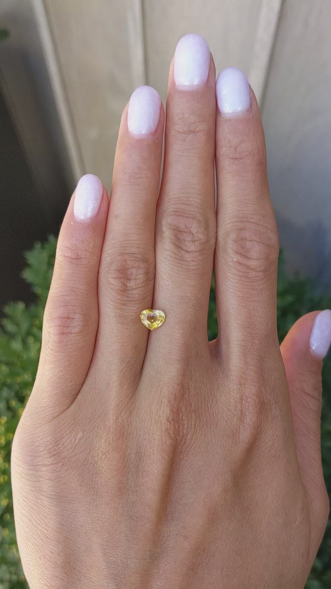 1.03 Ct. Yellow Sapphire from Ceylon (Sri Lanka) Size Video