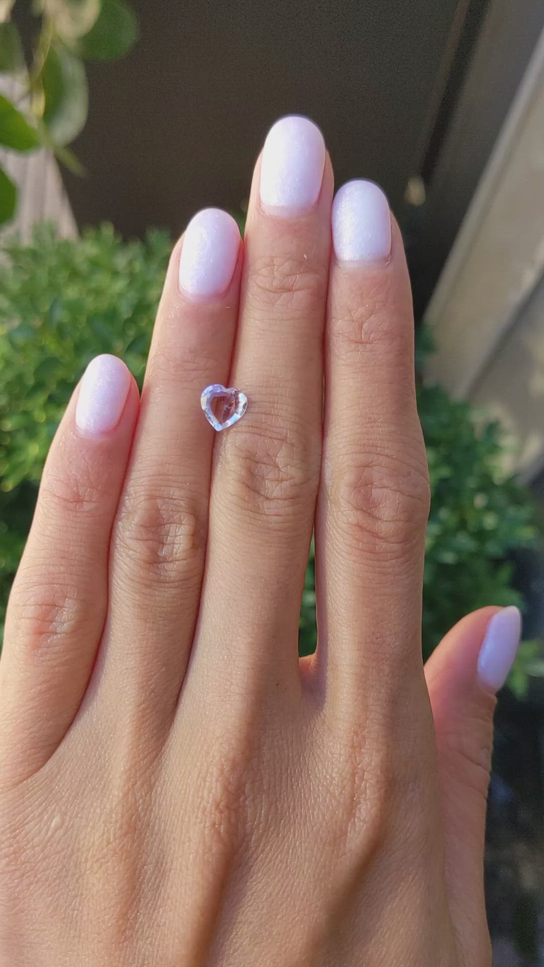 1.10 Ct. Purplish Pink Sapphire from Ceylon (Sri Lanka) Size Video