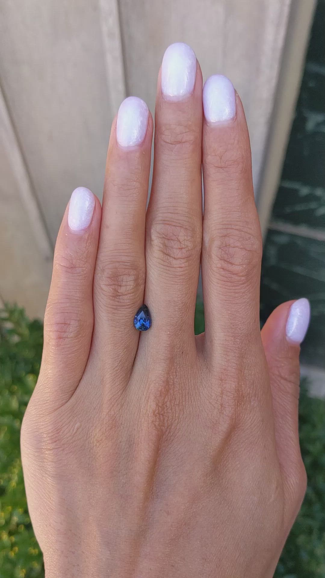 1.13 Ct. Greenish Blue Sapphire from Ceylon (Sri Lanka) Size Video