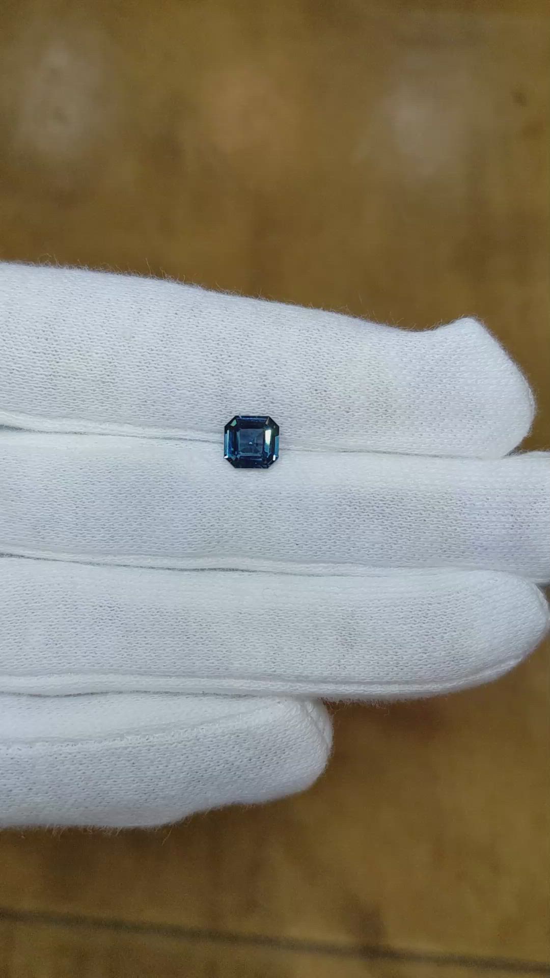 1.06 Ct. Greenish Blue Sapphire from Ceylon (Sri Lanka) Size Video