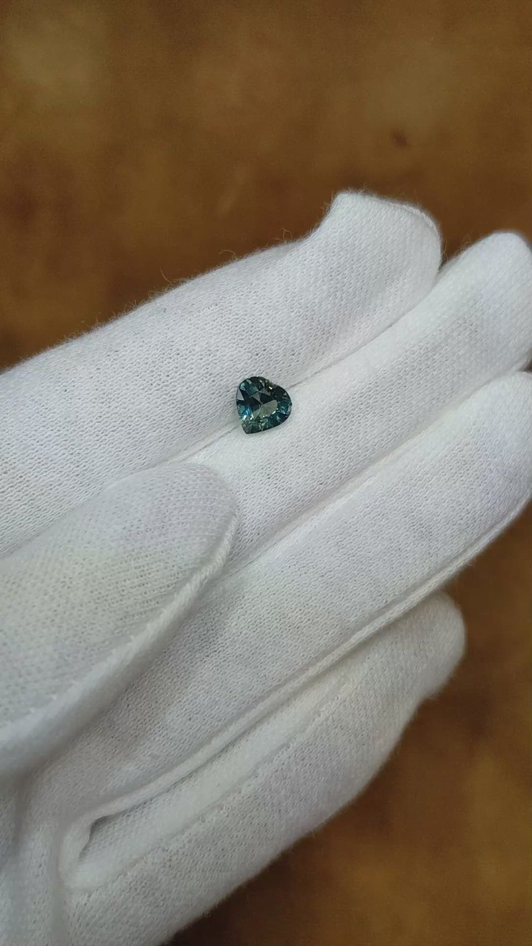 1.19 Ct. Greenish Blue Sapphire from Ceylon (Sri Lanka) Size Video