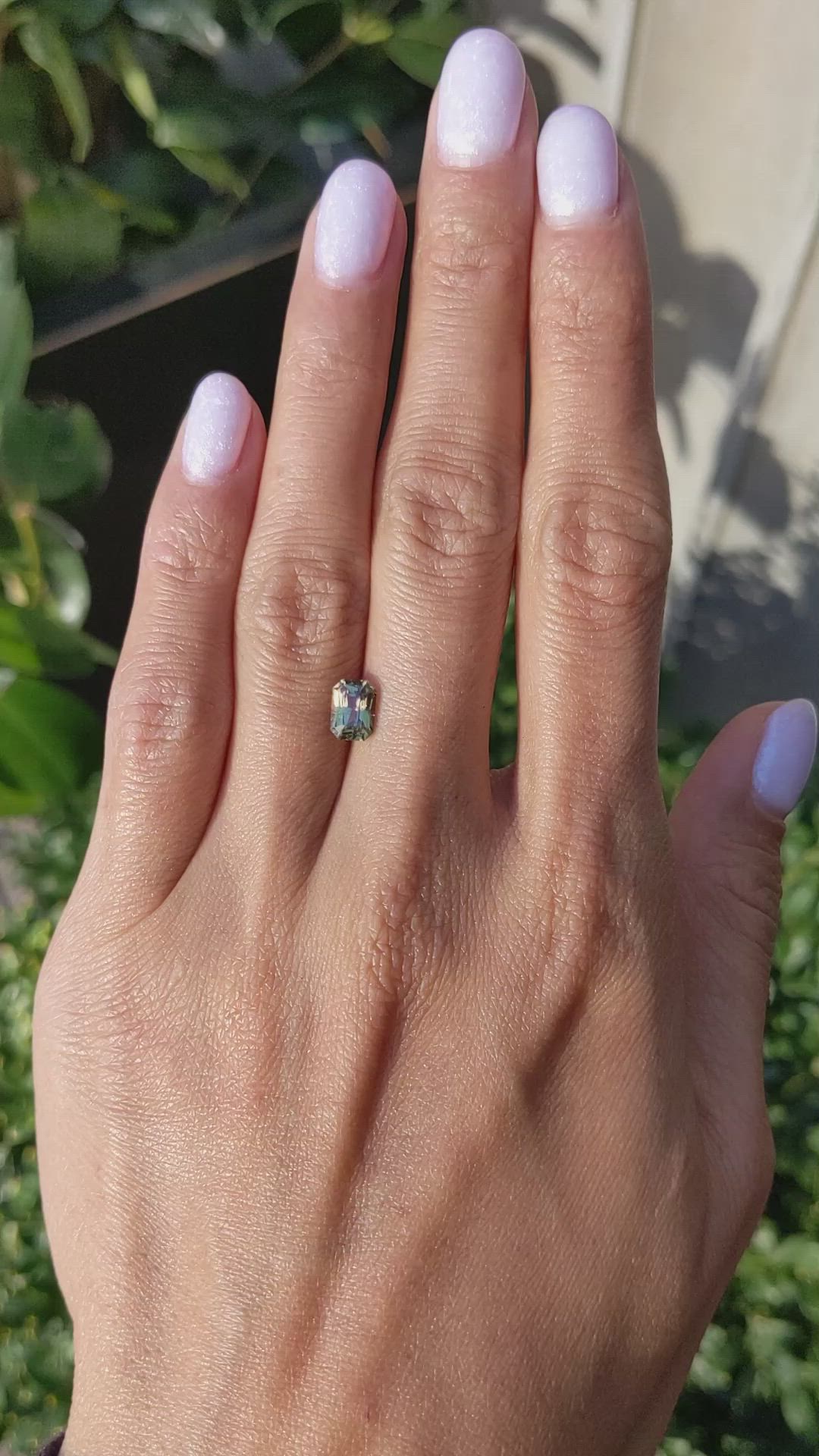 1.20 Ct. Greenish Brown Sapphire from Madagascar Size Video