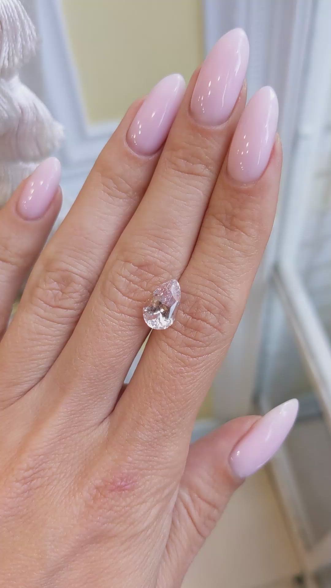 3.29 Ct. Pink Sapphire from Ceylon (Sri Lanka) Size Video