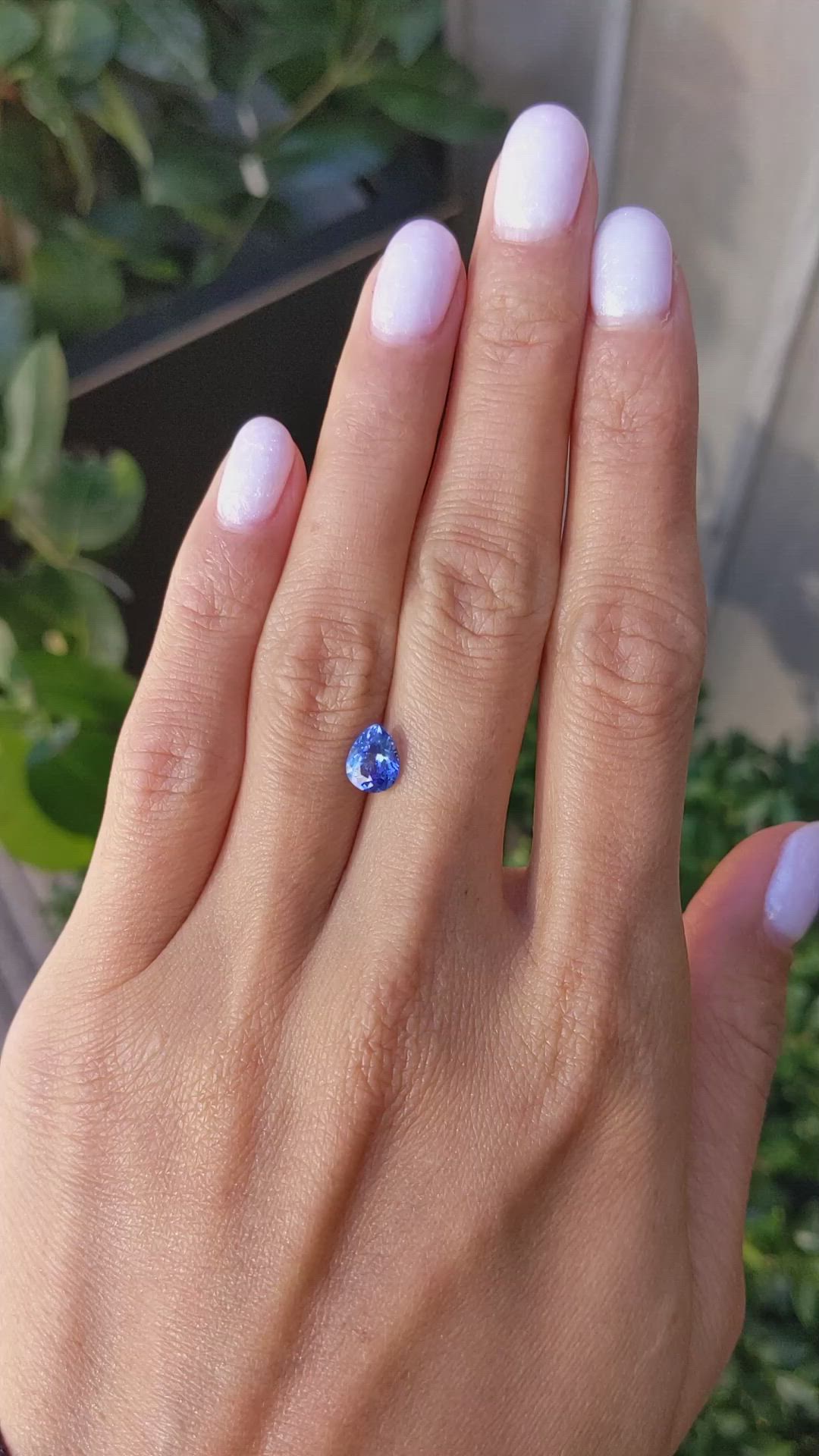 1.22 Ct. Blue Sapphire from Ceylon (Sri Lanka) Size Video