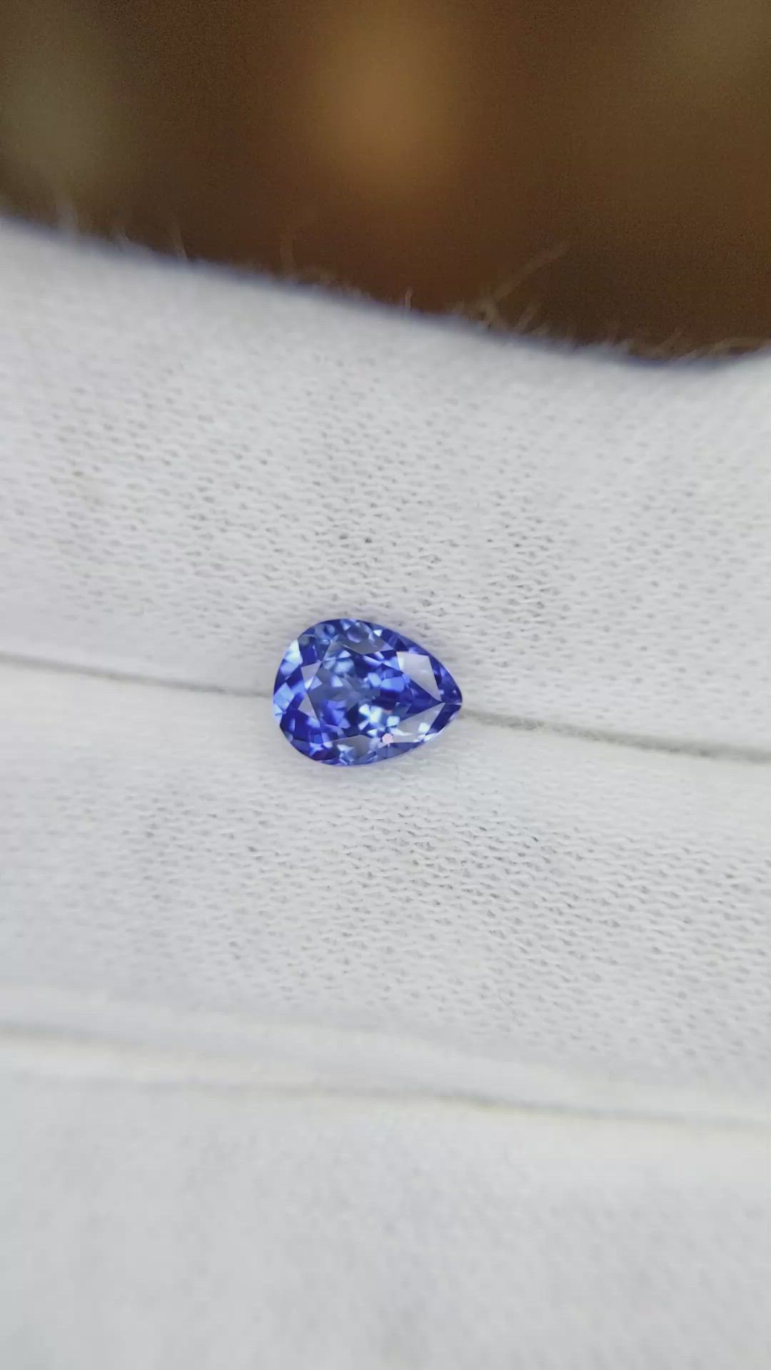 1.22 Ct. Blue Sapphire from Ceylon (Sri Lanka) Size Video