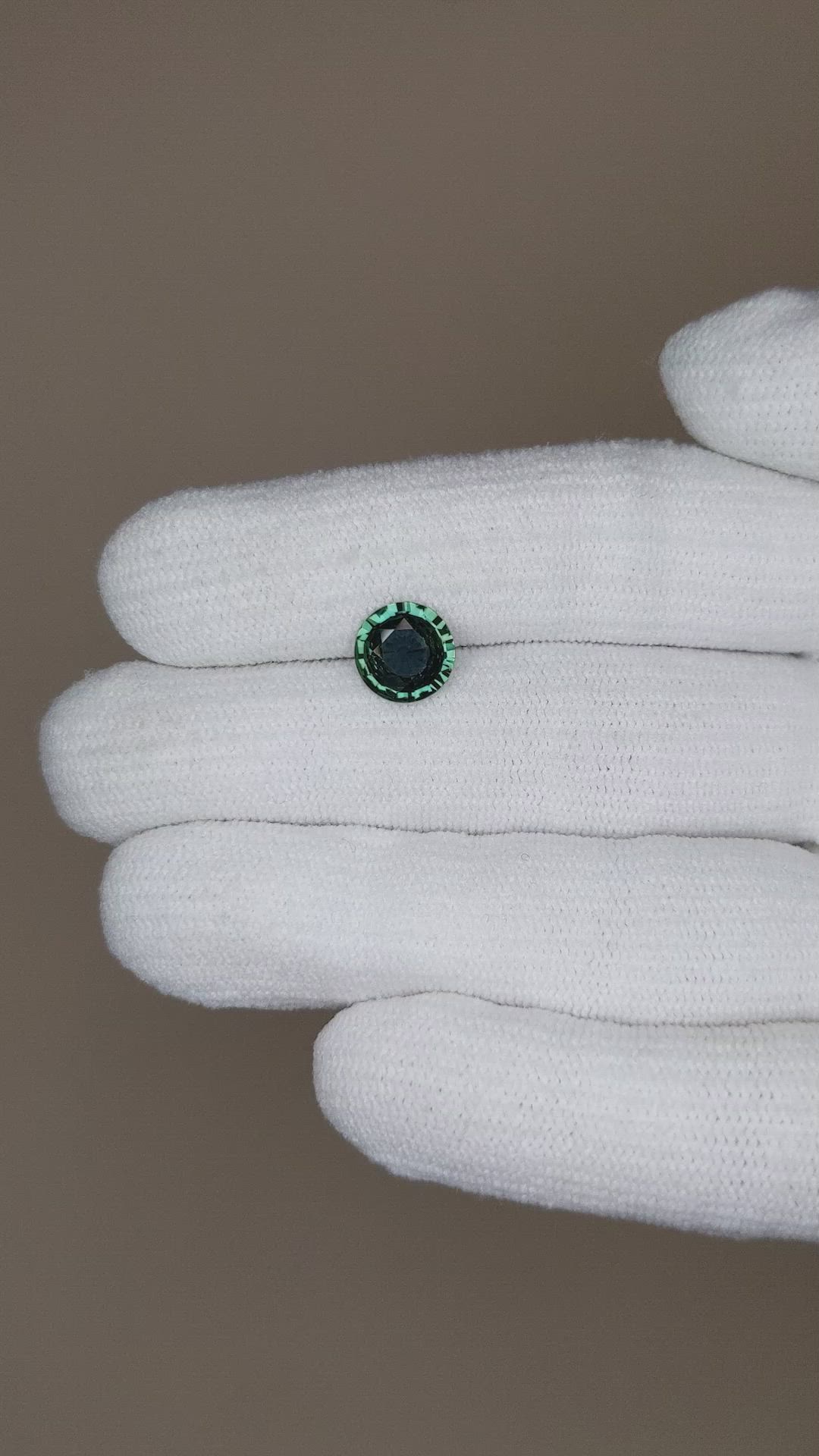 1.80 Ct. Bluish Green Sapphire from Ceylon (Sri Lanka) Size Video