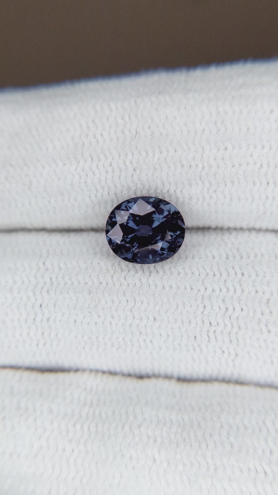 1.82 Ct. Bluish Purple Sapphire from Ceylon (Sri Lanka) Size Video