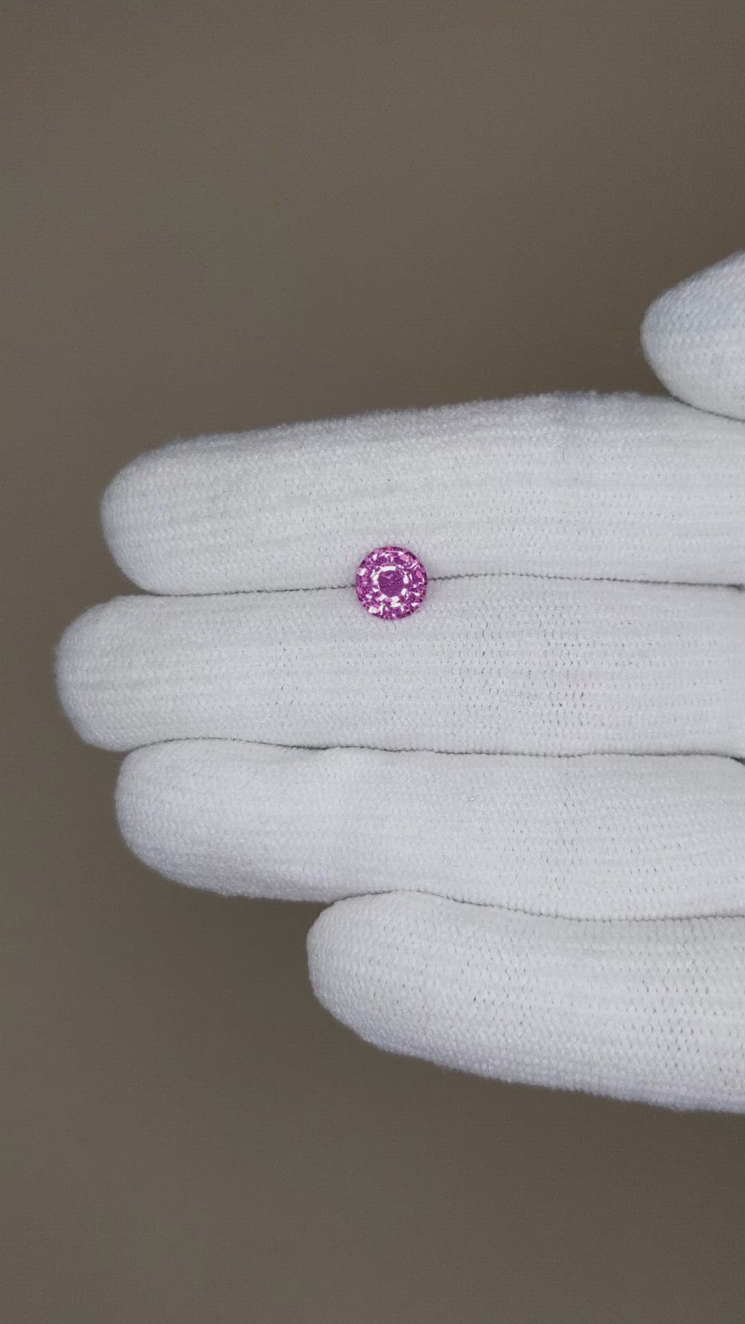 1.14 Ct. Pink Sapphire from Ceylon (Sri Lanka) Size Video