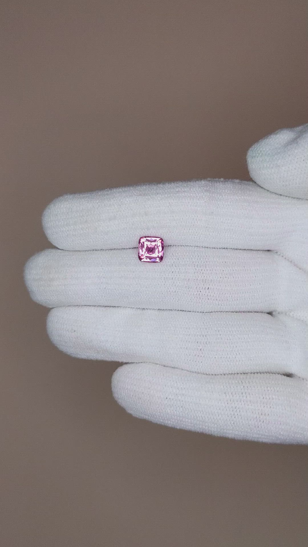 1.56 Ct. Pink Sapphire from Ceylon (Sri Lanka) Size Video