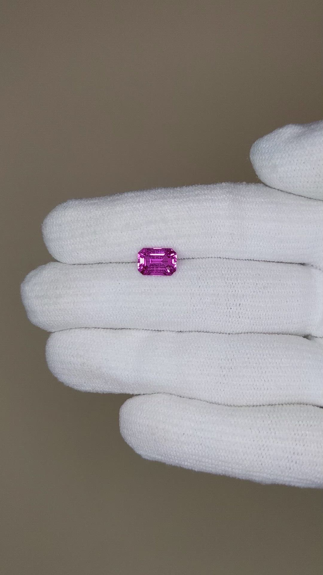 1.90 Ct. Pink Sapphire from Ceylon (Sri Lanka) Size Video