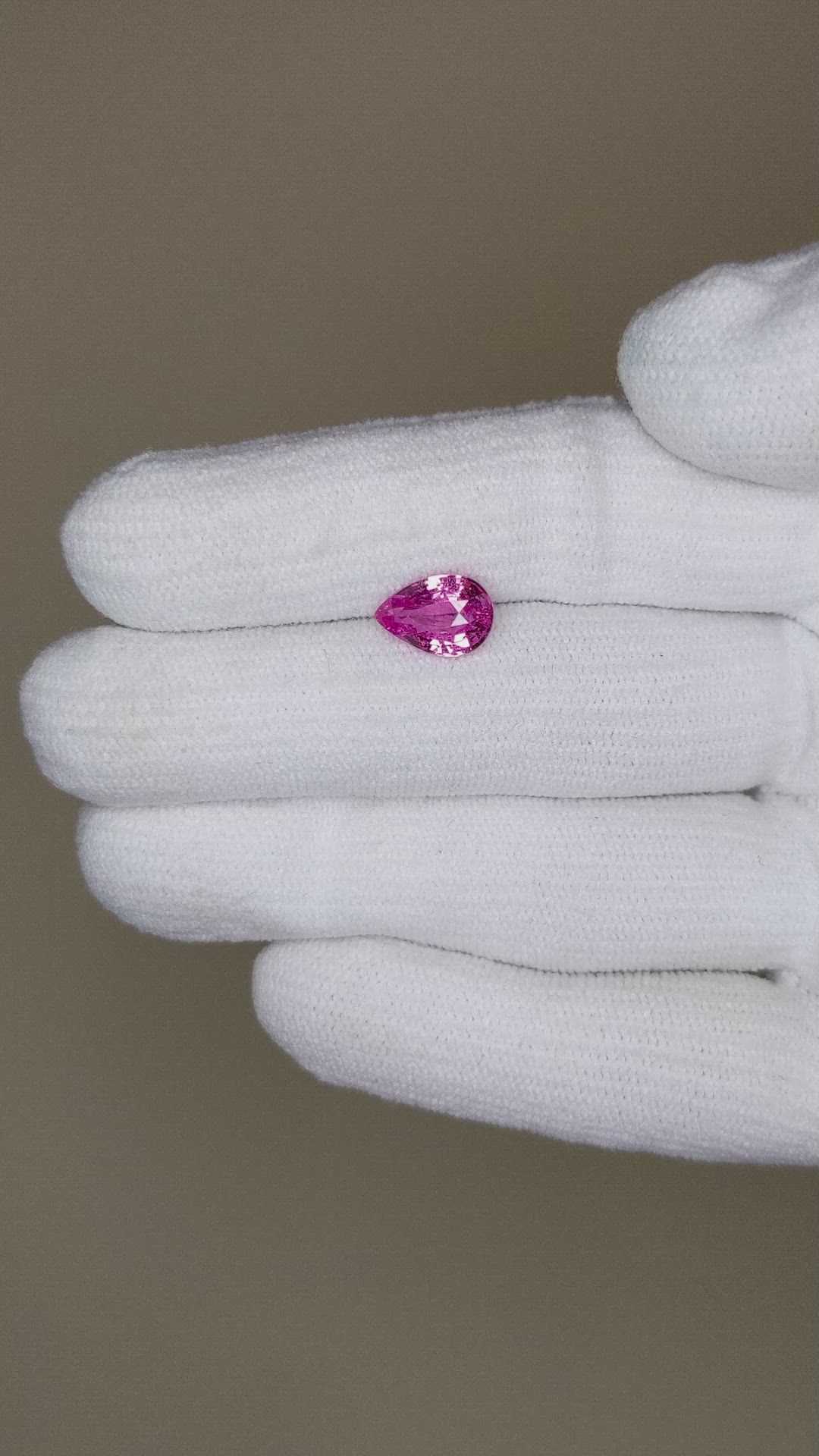 1.99 Ct. Pink Sapphire from Ceylon (Sri Lanka) Size Video