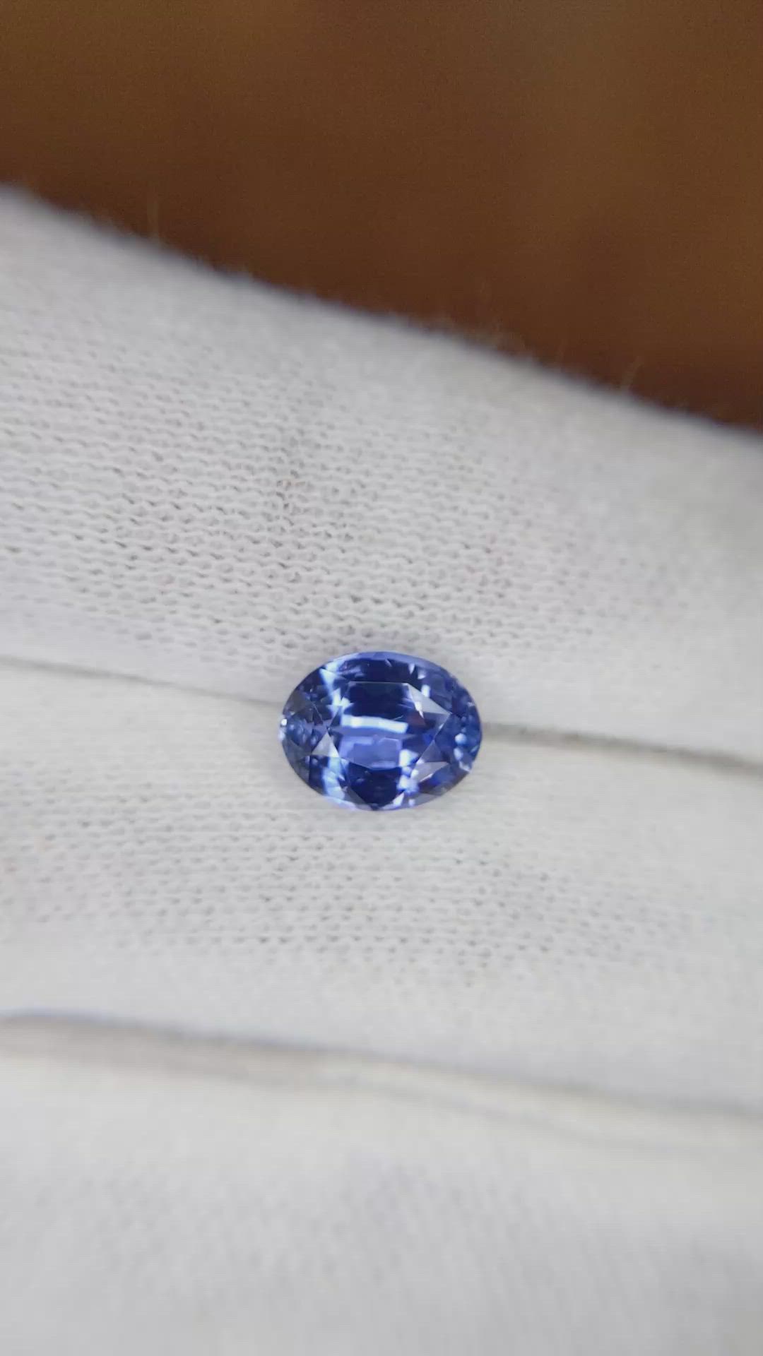 1.97 Ct. Blue Sapphire from Ceylon (Sri Lanka) Size Video