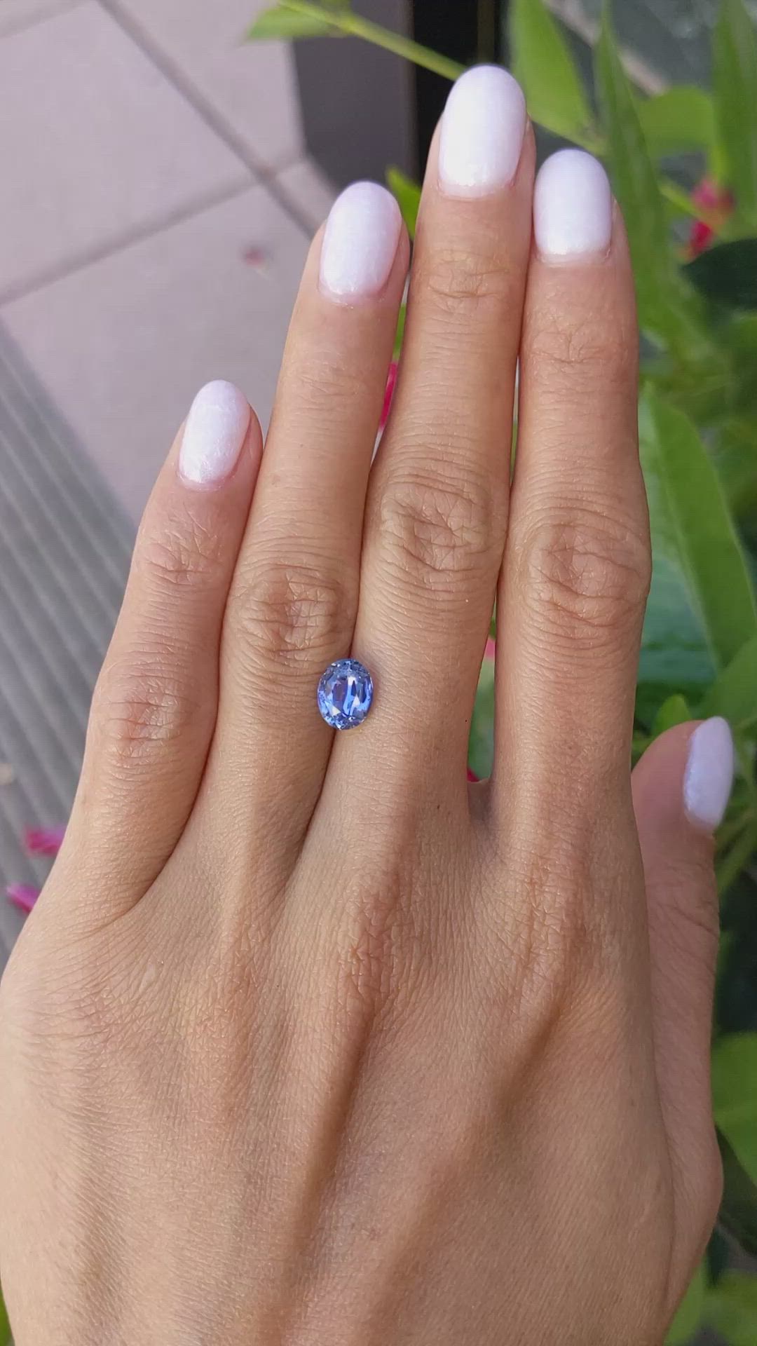 1.97 Ct. Blue Sapphire from Ceylon (Sri Lanka) Size Video