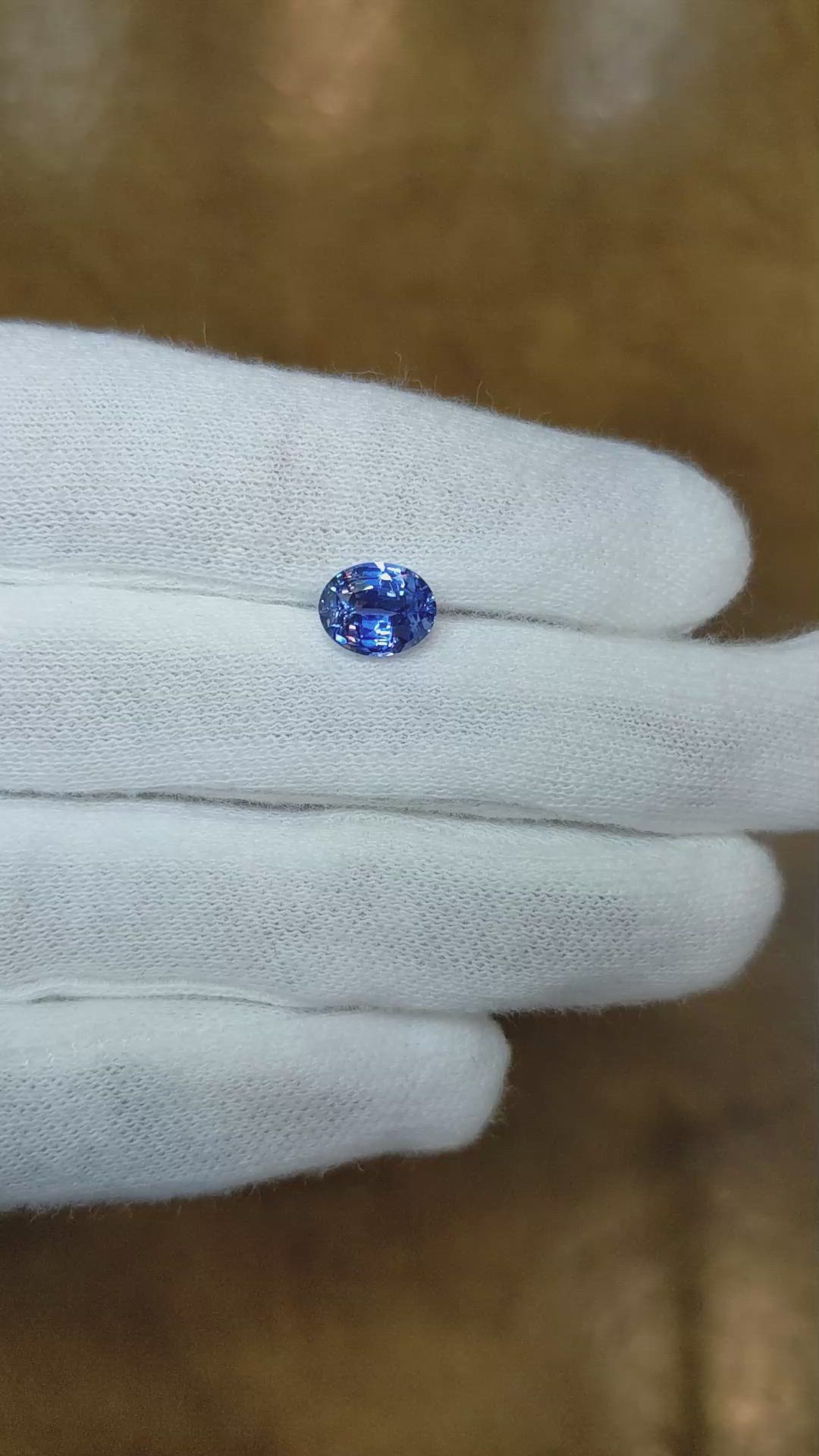1.97 Ct. Blue Sapphire from Ceylon (Sri Lanka) Size Video