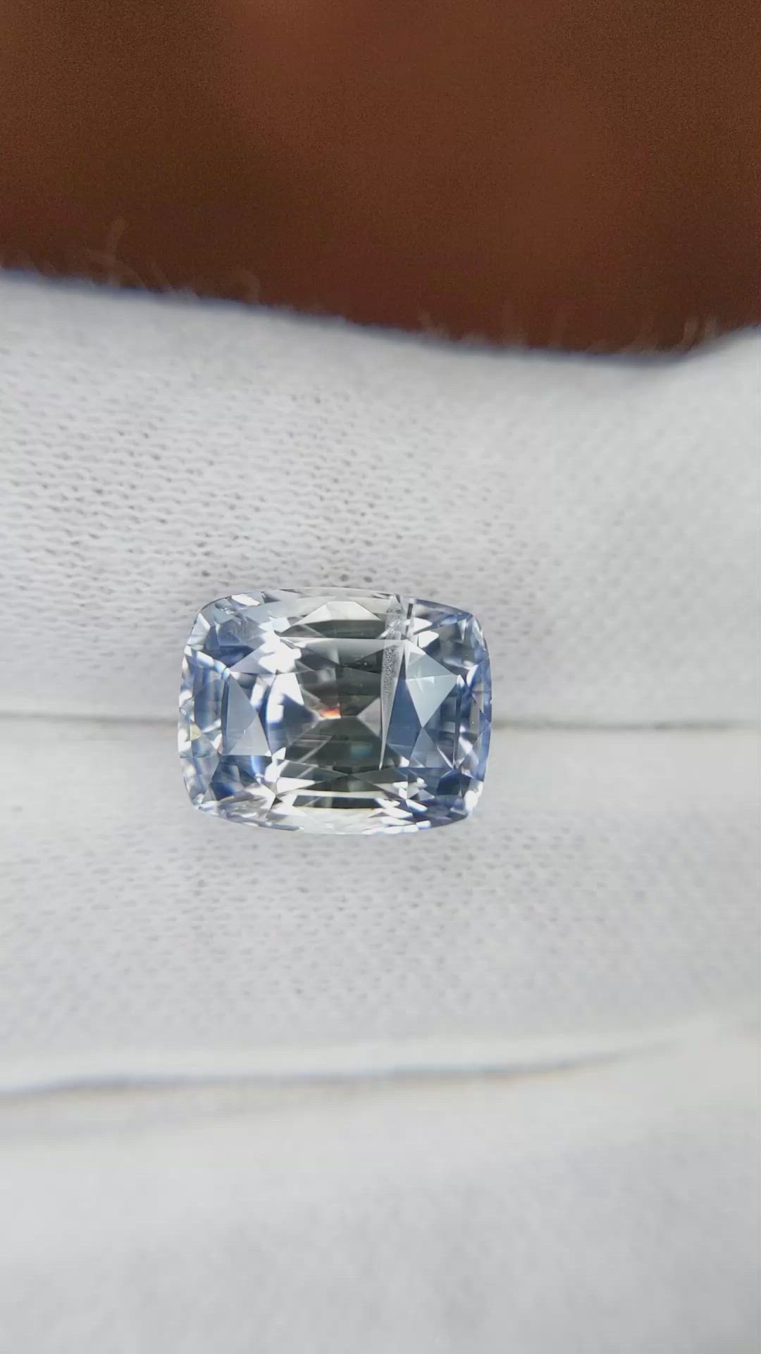 9.06 Ct. Bi Color Sapphire from Ceylon (Sri Lanka) Size Video