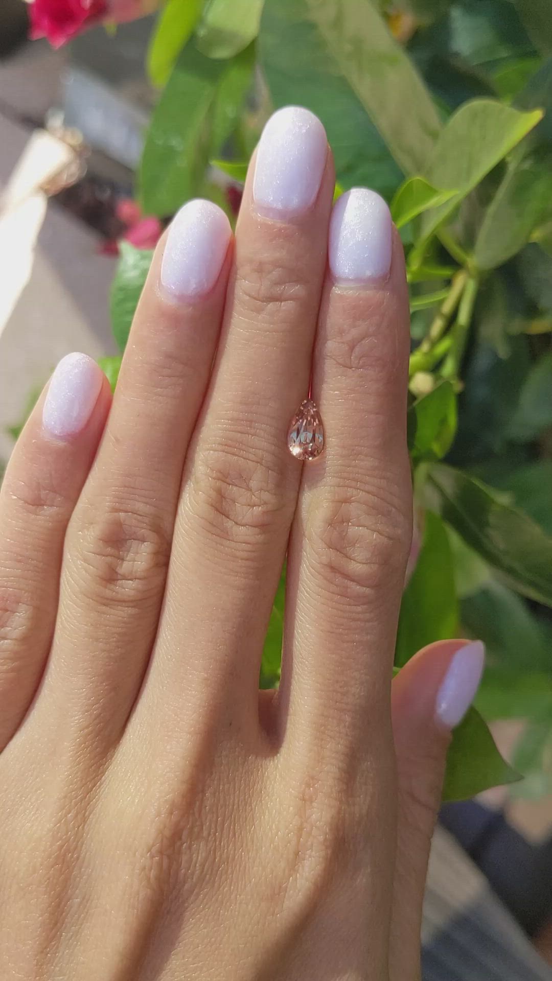 1.58 Ct. Orangish Brown Sapphire from Ceylon (Sri Lanka) Size Video