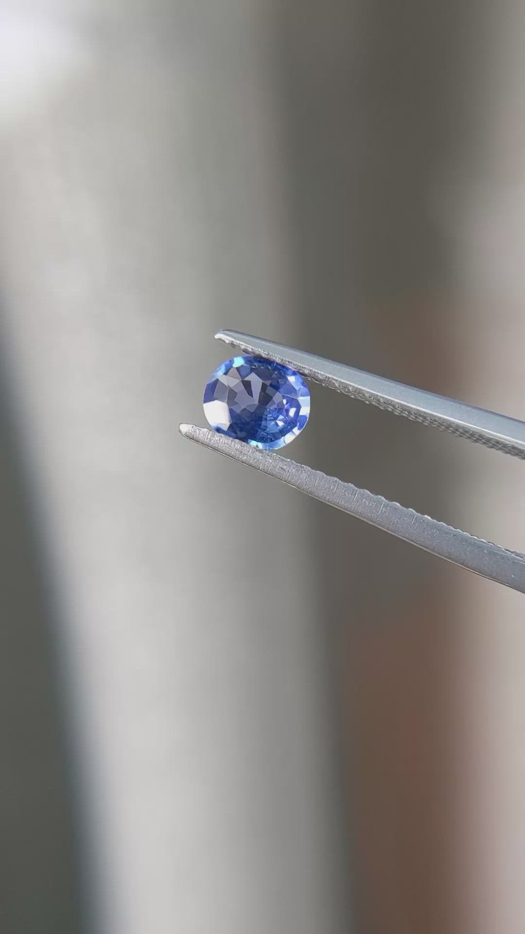 0.58 Ct. Blue Sapphire from Ceylon (Sri Lanka) Size Video