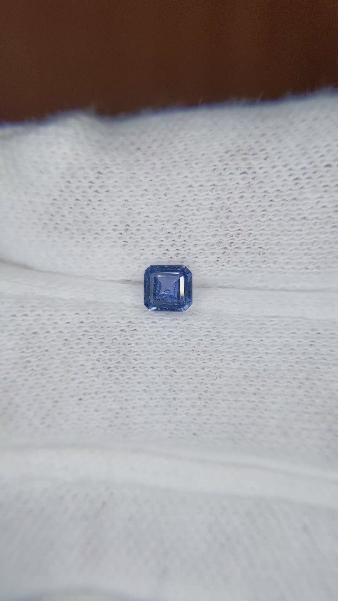 0.40 Ct. Blue Sapphire from Ceylon (Sri Lanka) Size Video