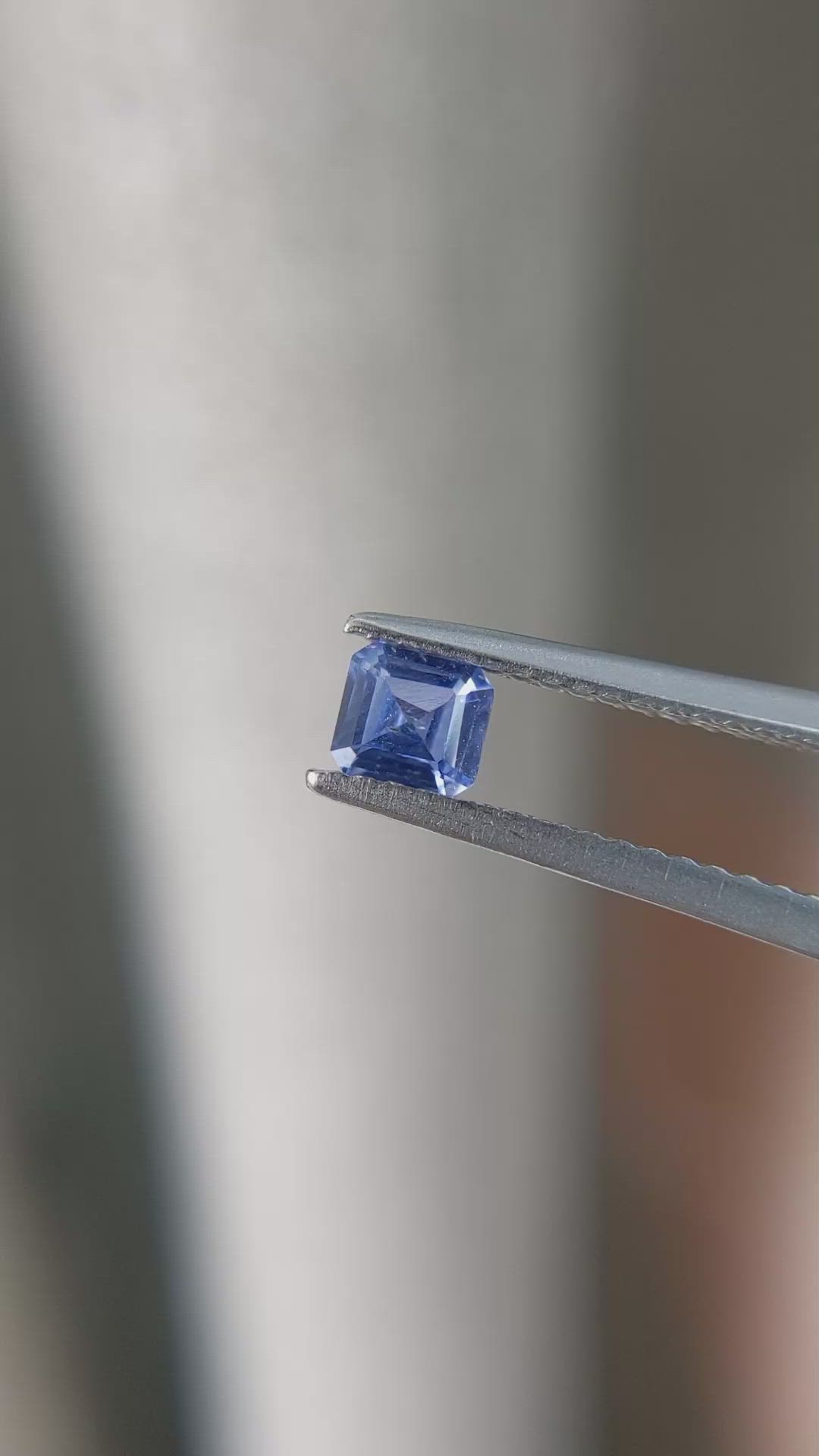0.40 Ct. Blue Sapphire from Ceylon (Sri Lanka) Size Video