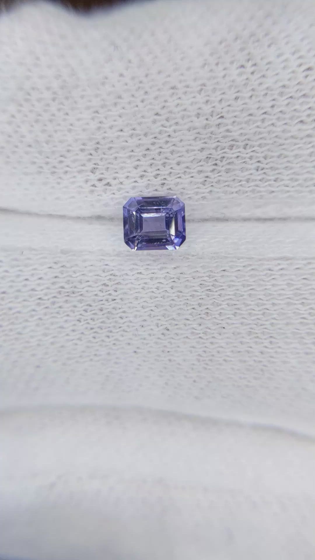0.45 Ct. Violet Sapphire from Ceylon (Sri Lanka) Size Video