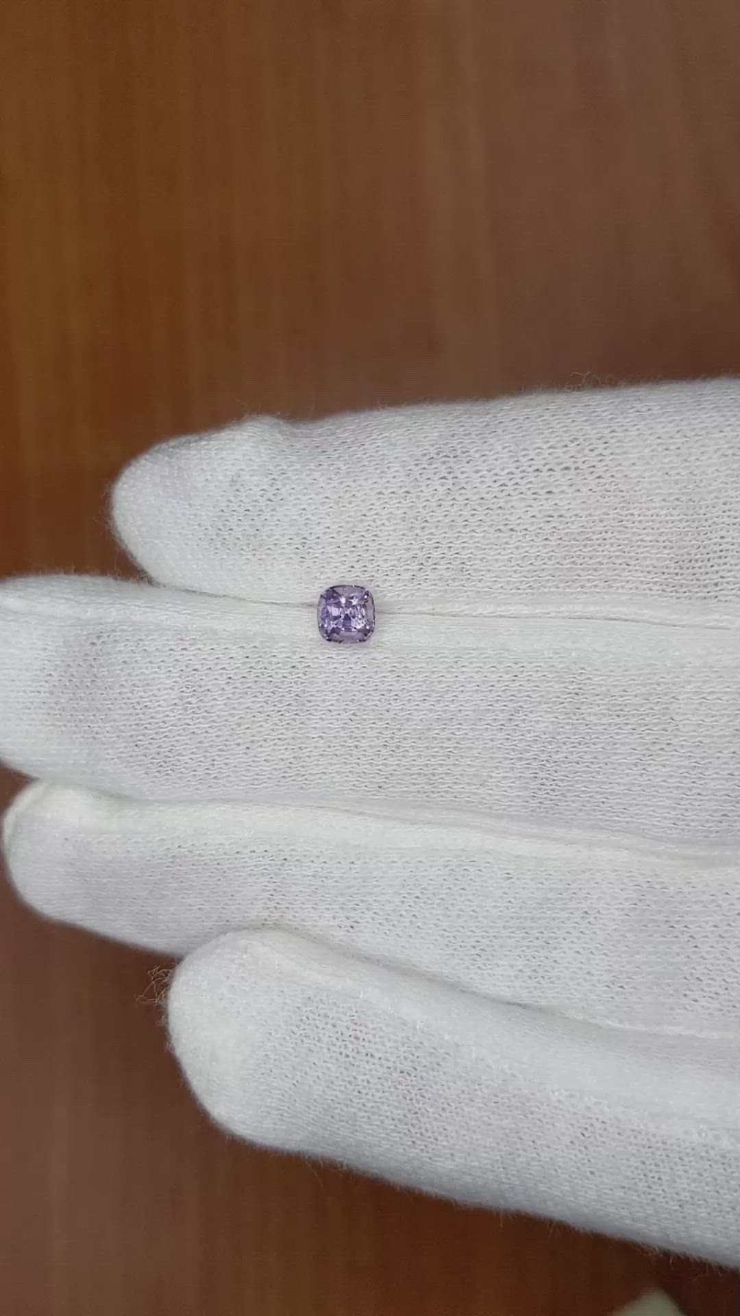 0.52 Ct. Purple Sapphire from Ceylon (Sri Lanka) Size Video