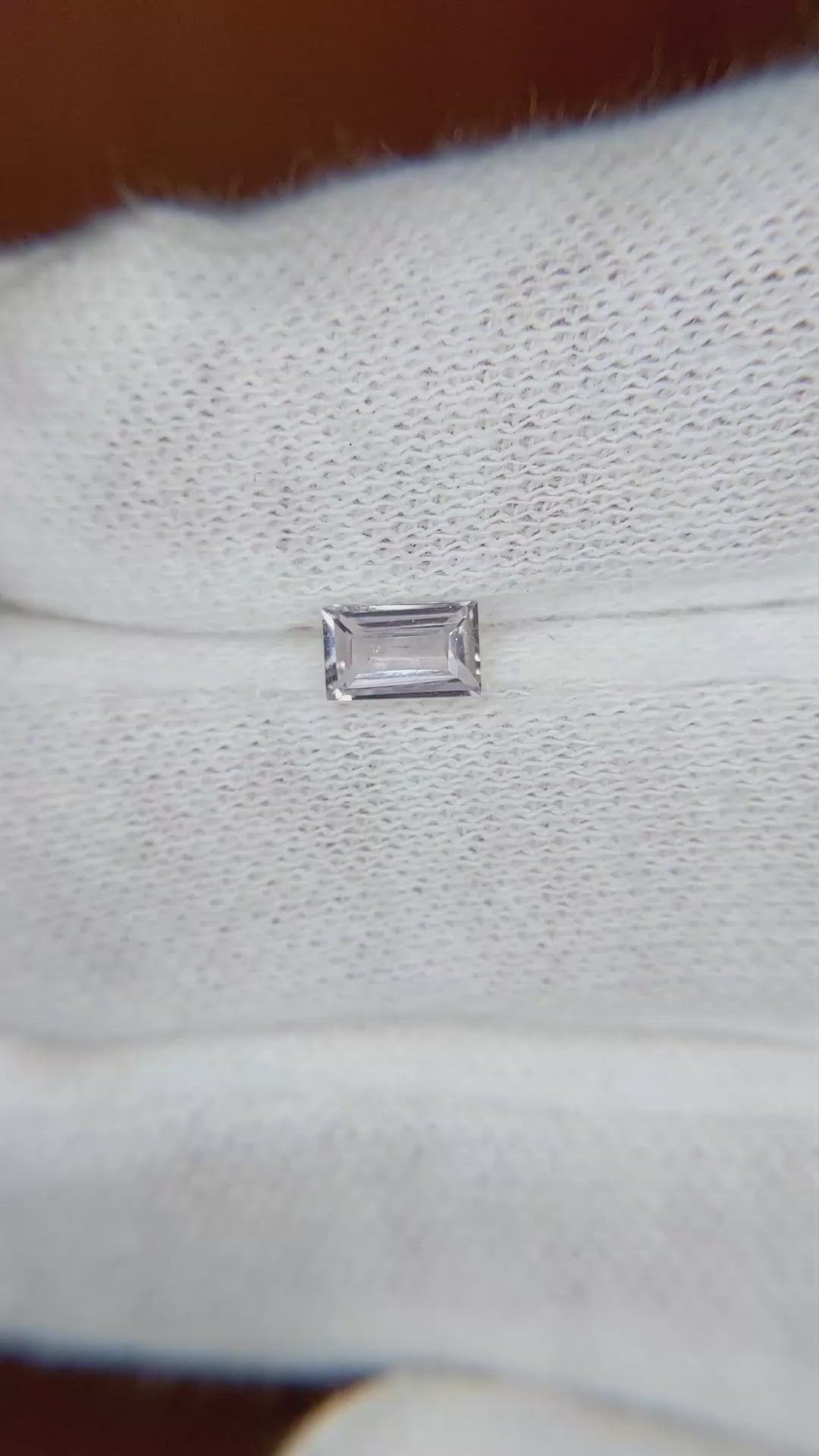 0.49 Ct. Peach Sapphire from Ceylon (Sri Lanka) Size Video