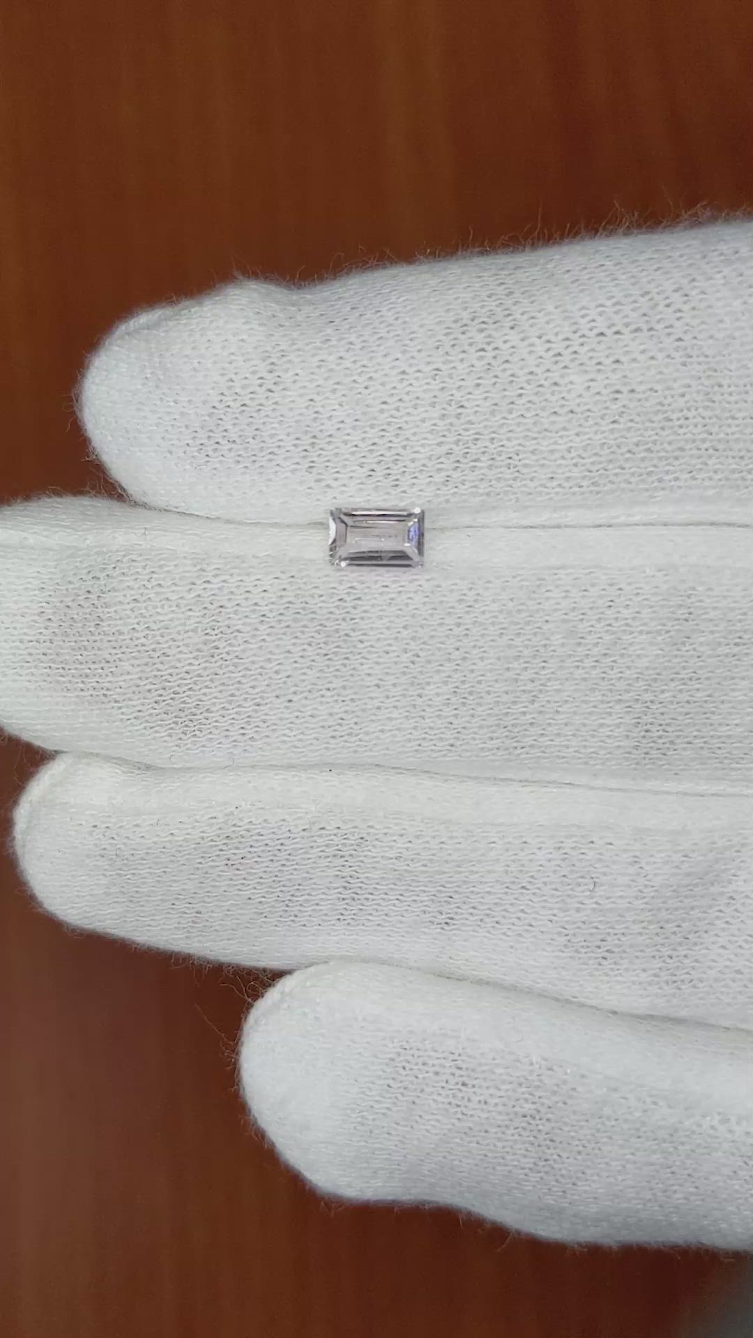 0.49 Ct. Peach Sapphire from Ceylon (Sri Lanka) Size Video
