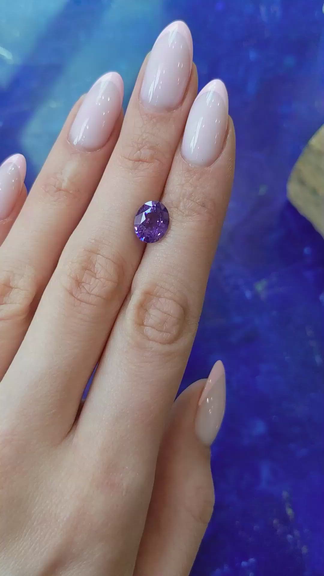 3.58 Ct. Color Change Sapphire from Ceylon (Sri Lanka) Size Video