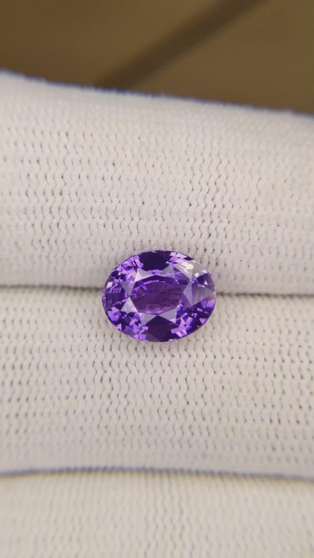 3.58 Ct. Color Change Sapphire from Ceylon (Sri Lanka) Size Video
