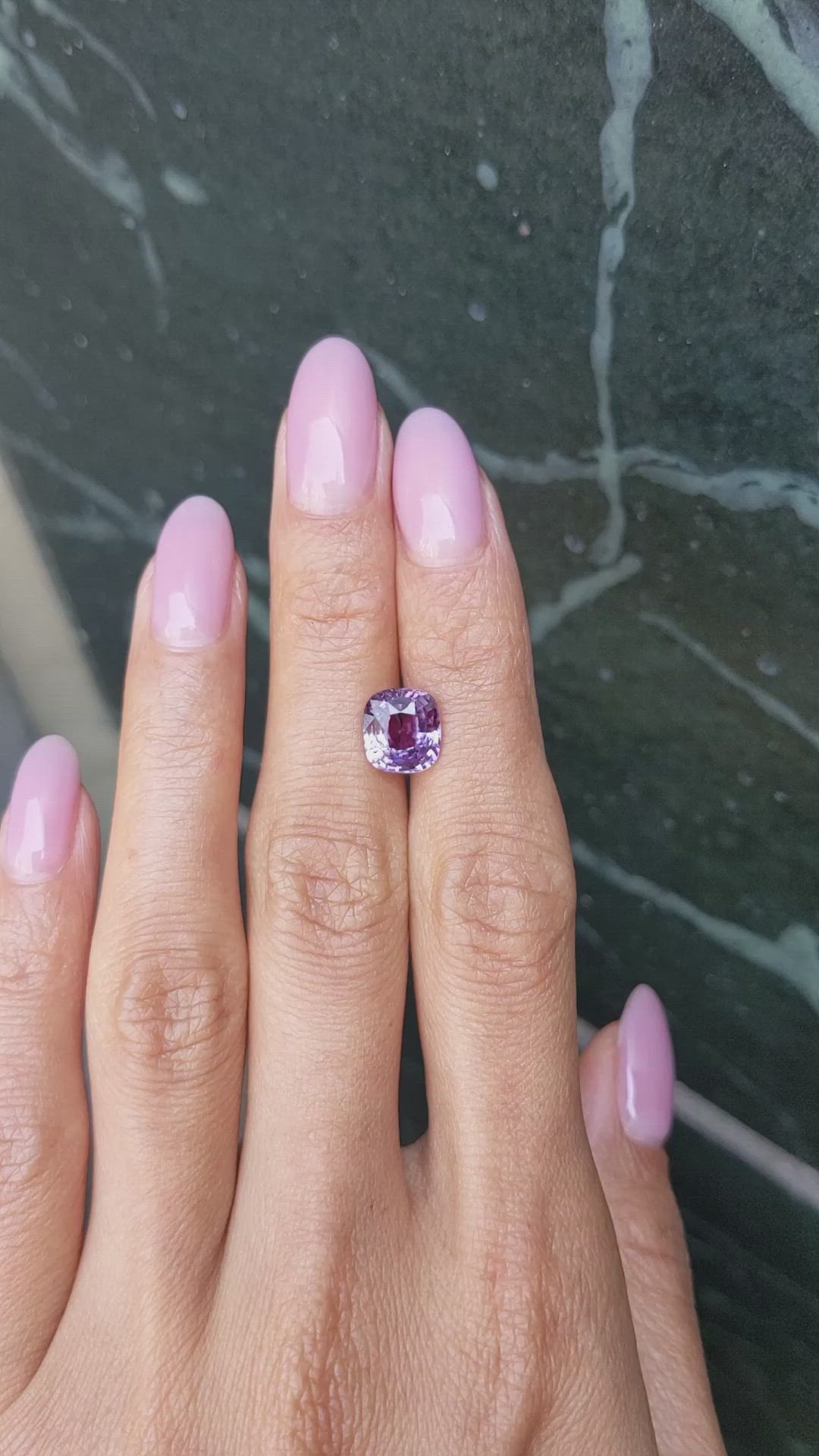 3.04 Ct. Purple Sapphire from Madagascar Size Video
