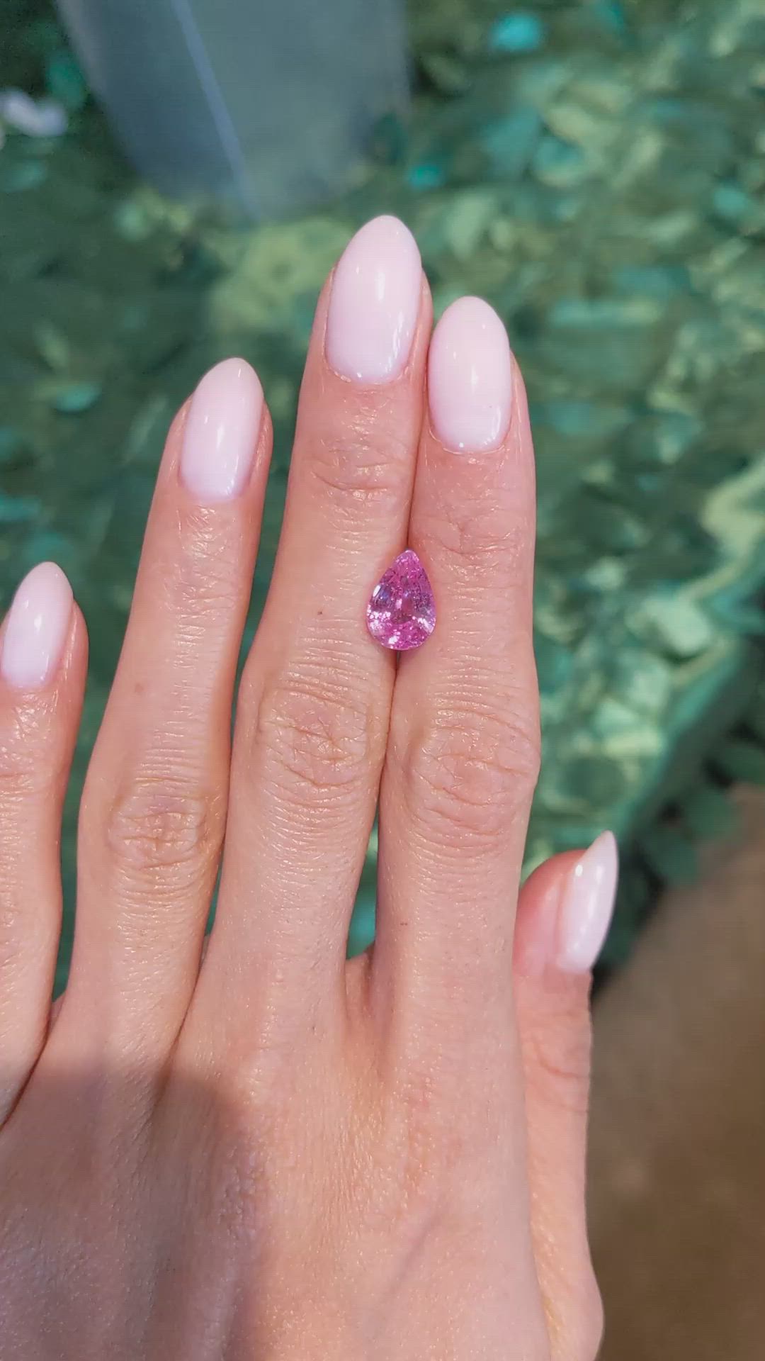 3.07 Ct. Pink Sapphire from Ceylon (Sri Lanka) Size Video