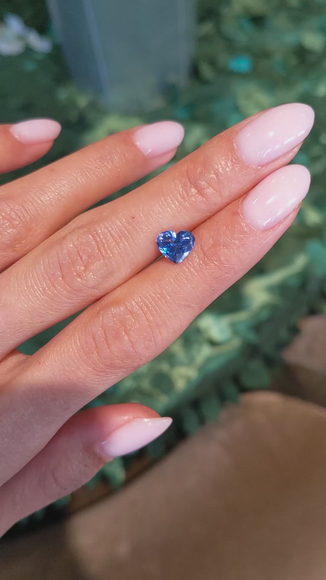 1.67 Ct. Blue Sapphire from Ceylon (Sri Lanka) Size Video