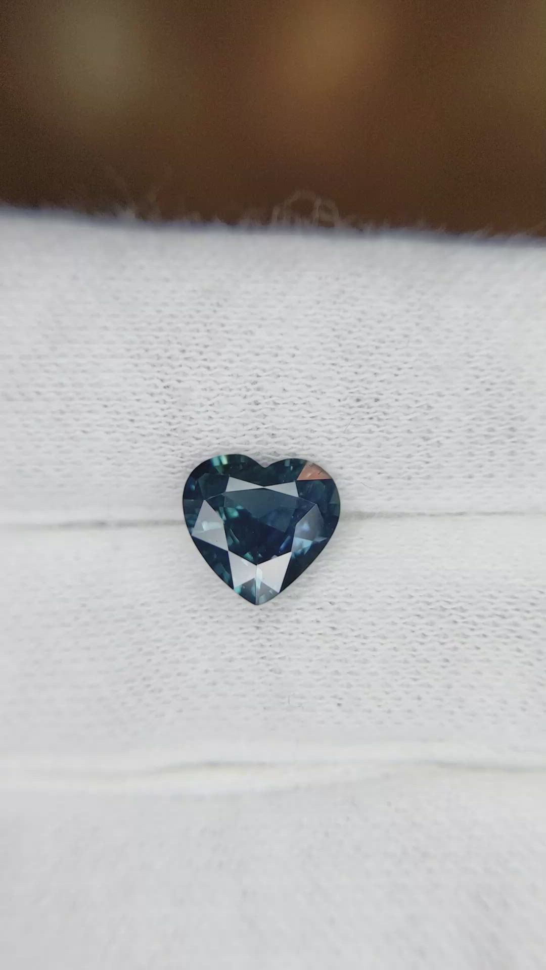 2.08 Ct. Greenish Blue Sapphire from Ceylon (Sri Lanka) Size Video