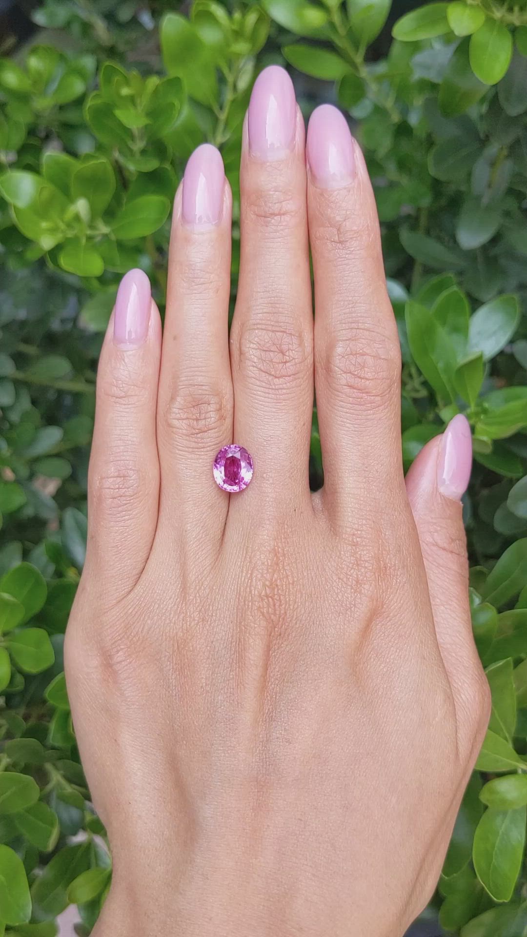 3.13 Ct. Pink Sapphire from Madagascar Size Video