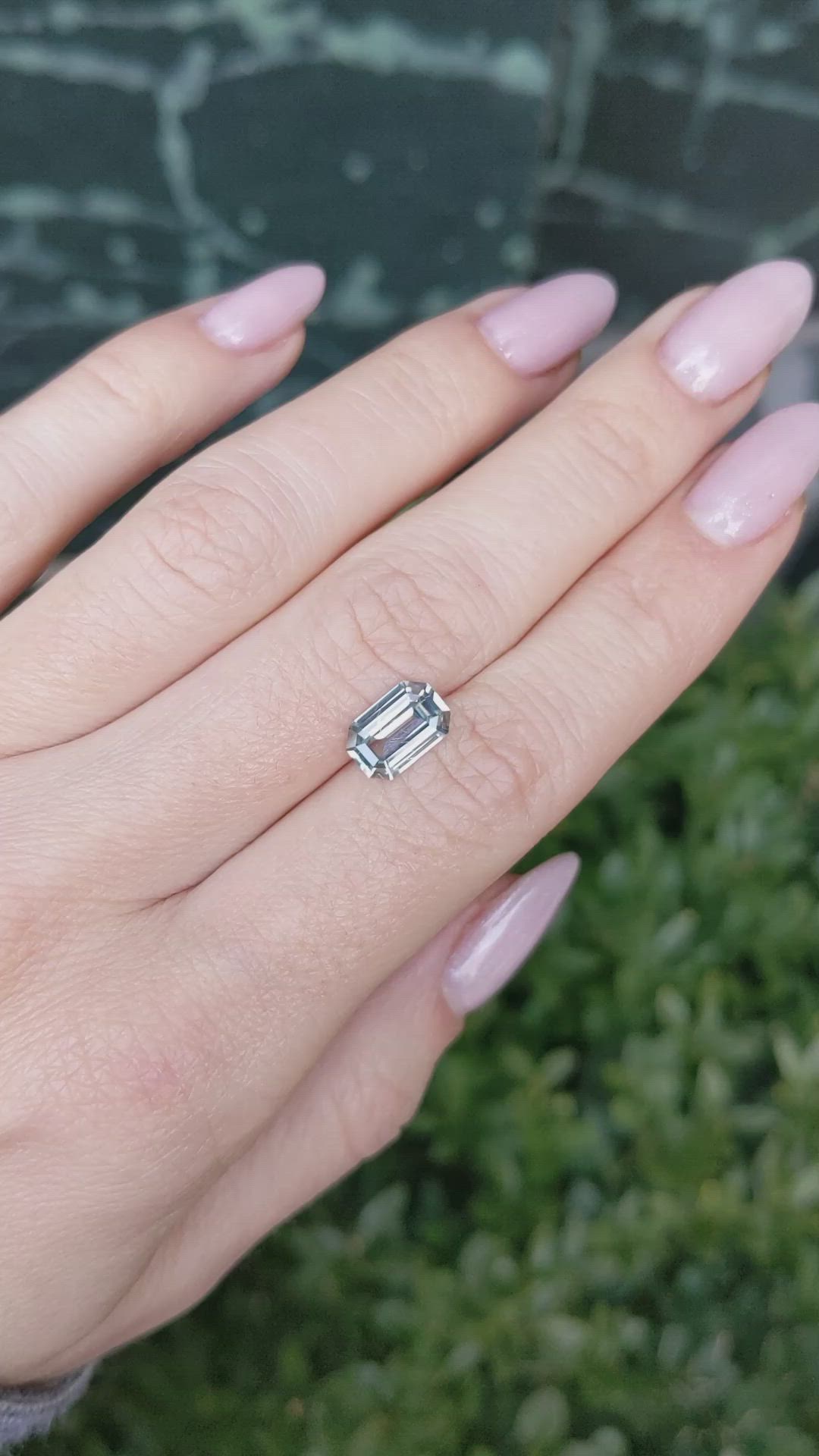 2.00 Ct. Bluish Green Sapphire from Ceylon (Sri Lanka) Size Video