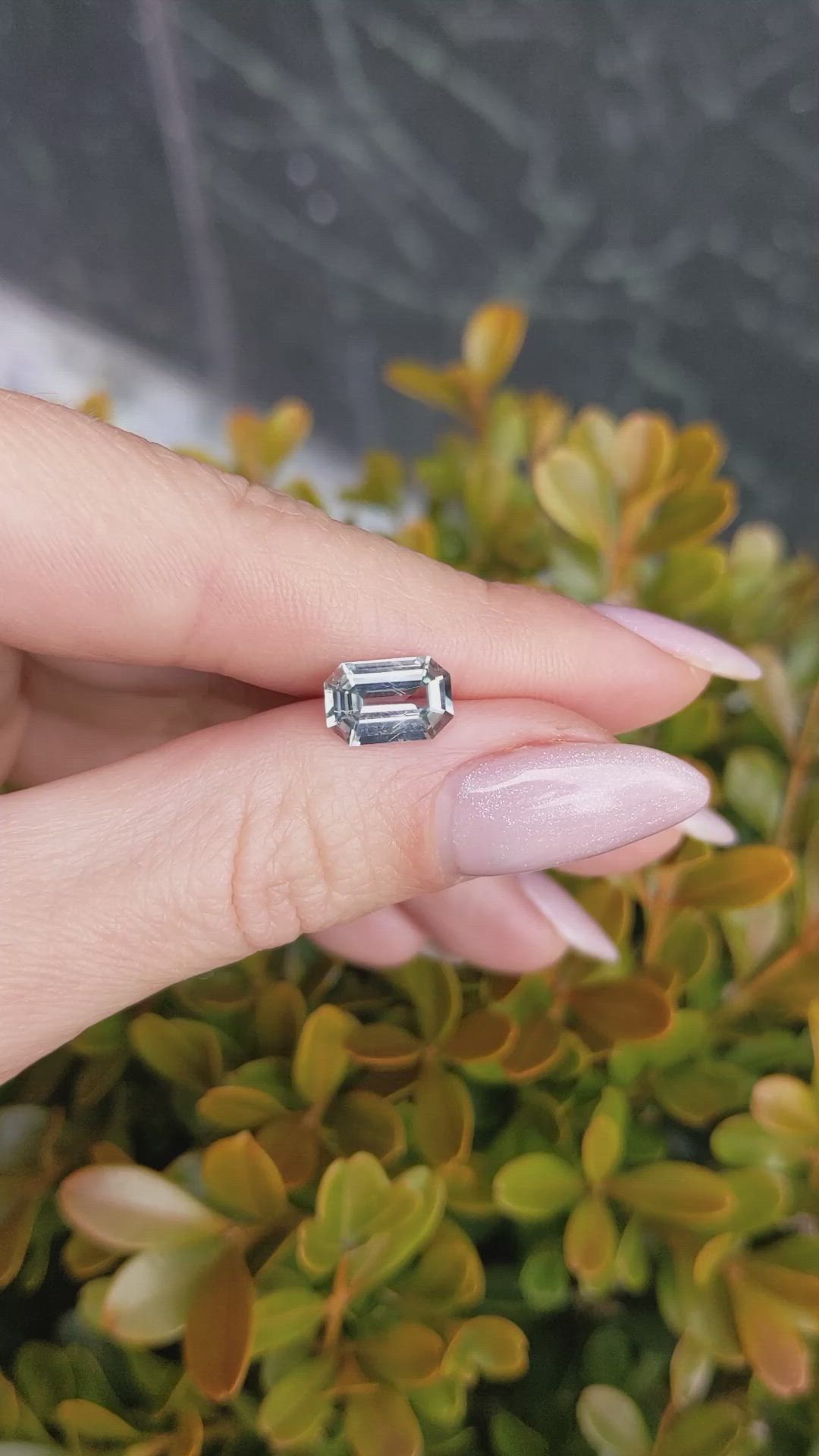 2.00 Ct. Bluish Green Sapphire from Ceylon (Sri Lanka) Size Video