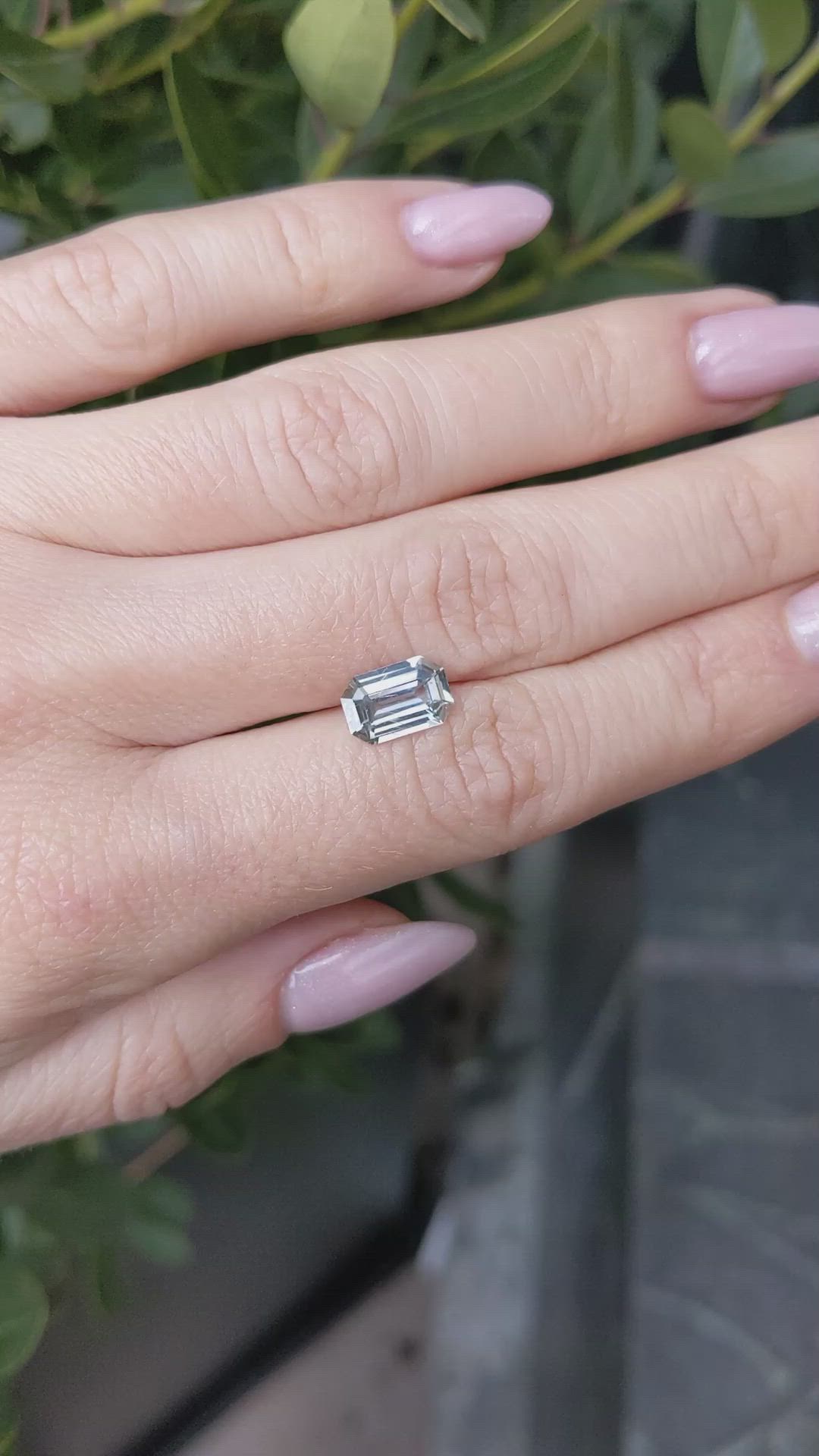 2.00 Ct. Bluish Green Sapphire from Ceylon (Sri Lanka) Size Video