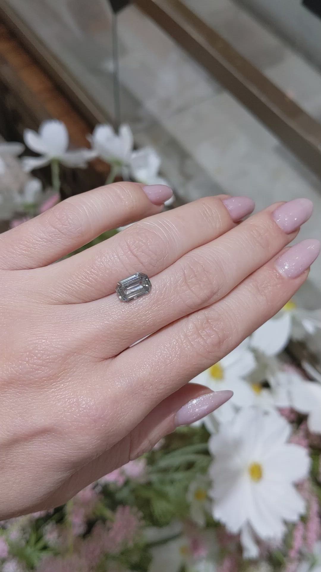 2.00 Ct. Bluish Green Sapphire from Ceylon (Sri Lanka) Size Video