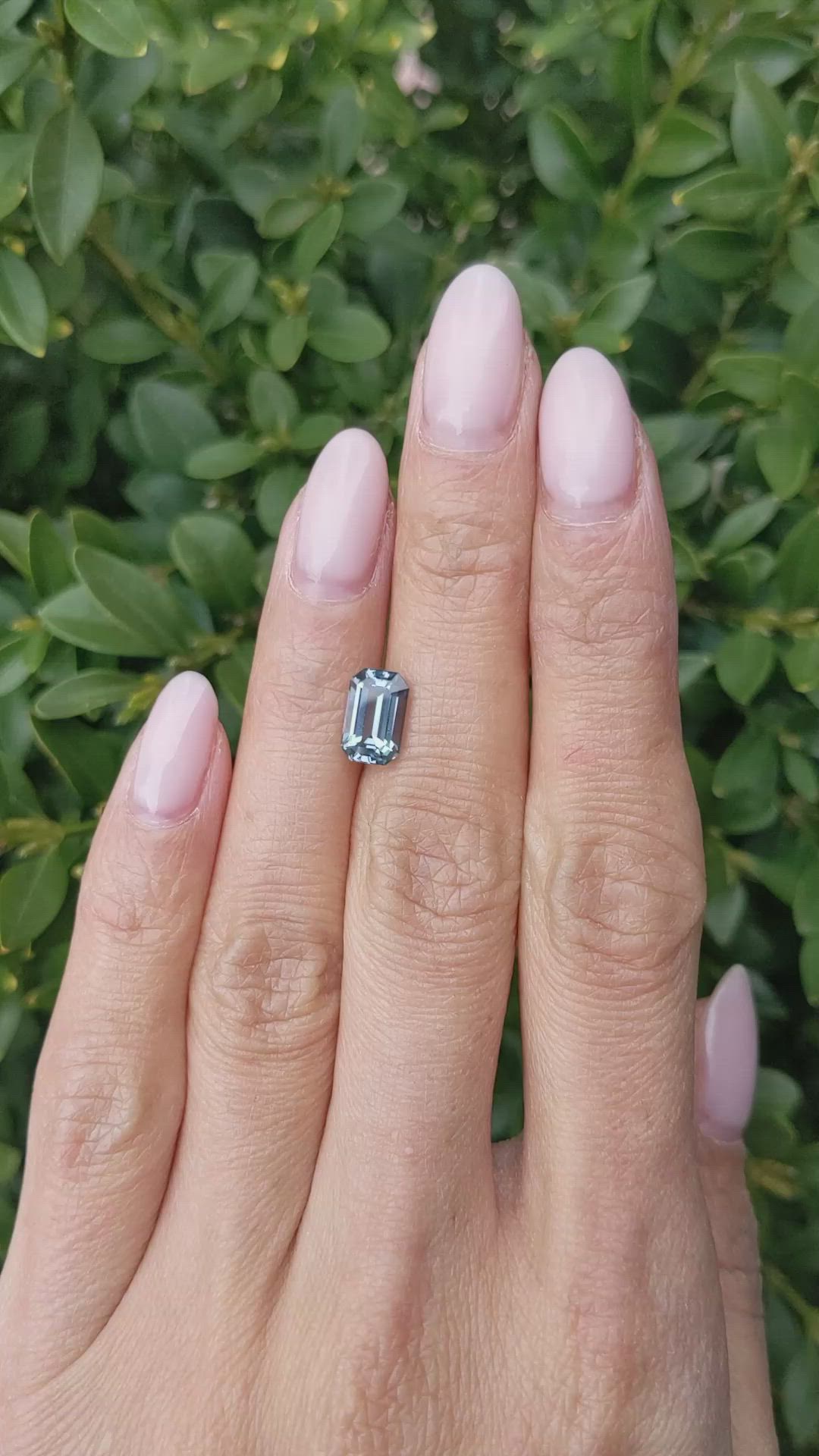 2.32 Ct. Greyish Blue Sapphire from Ceylon (Sri Lanka) Size Video