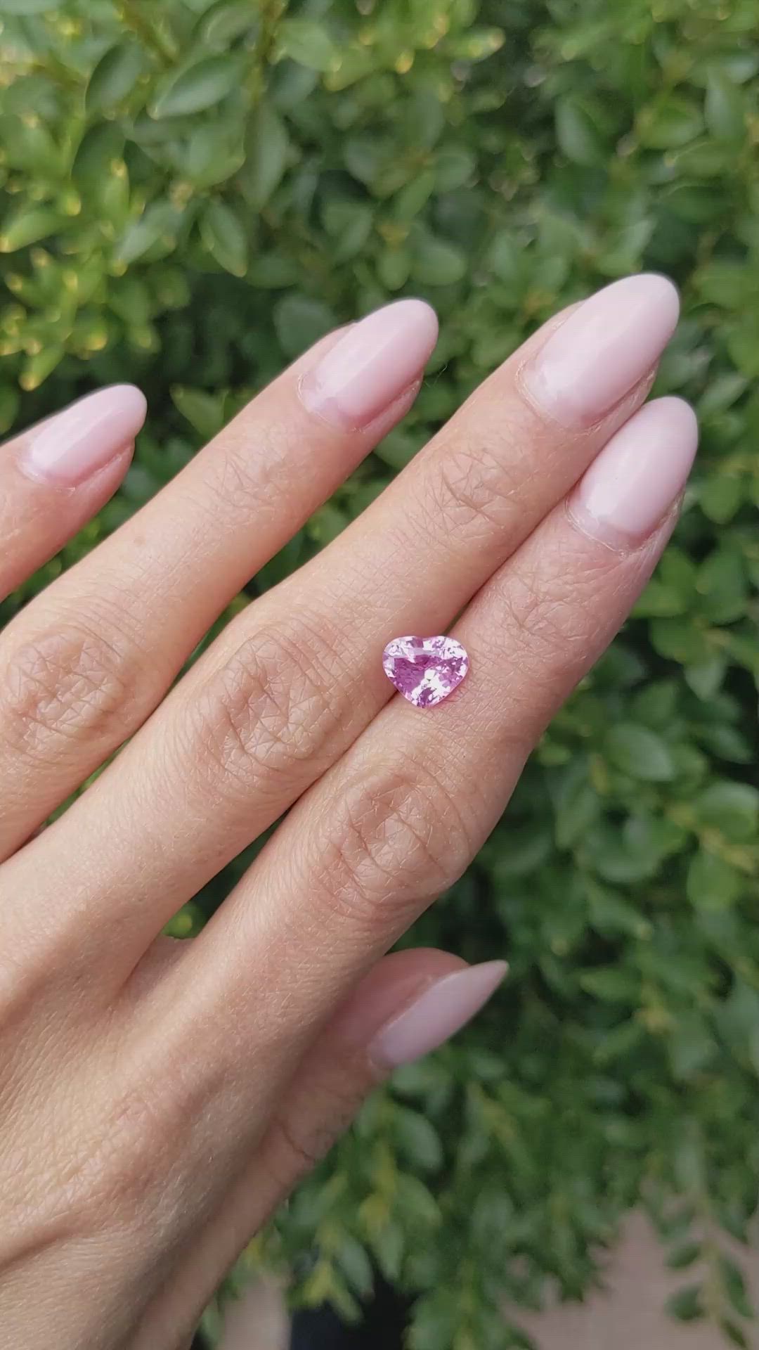 2.02 Ct. Pink Sapphire from Madagascar Size Video