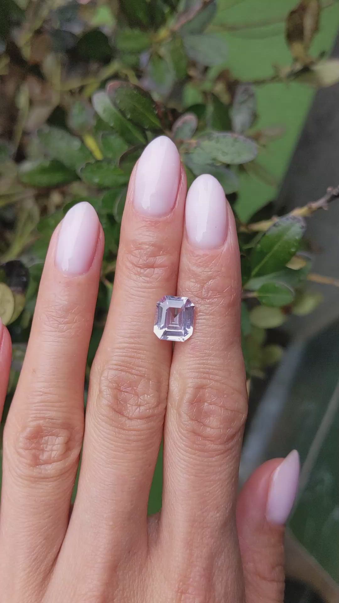 3.55 Ct. Purple Sapphire from Madagascar Size Video