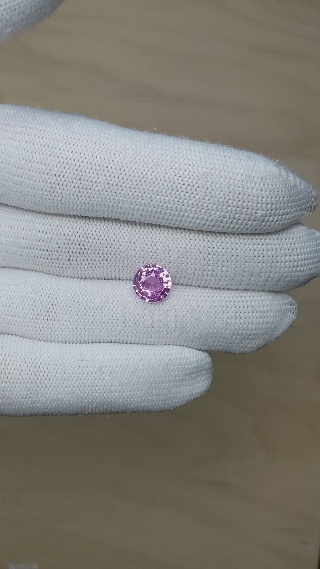 4.14 Ct. Purple Sapphire from Madagascar Size Video