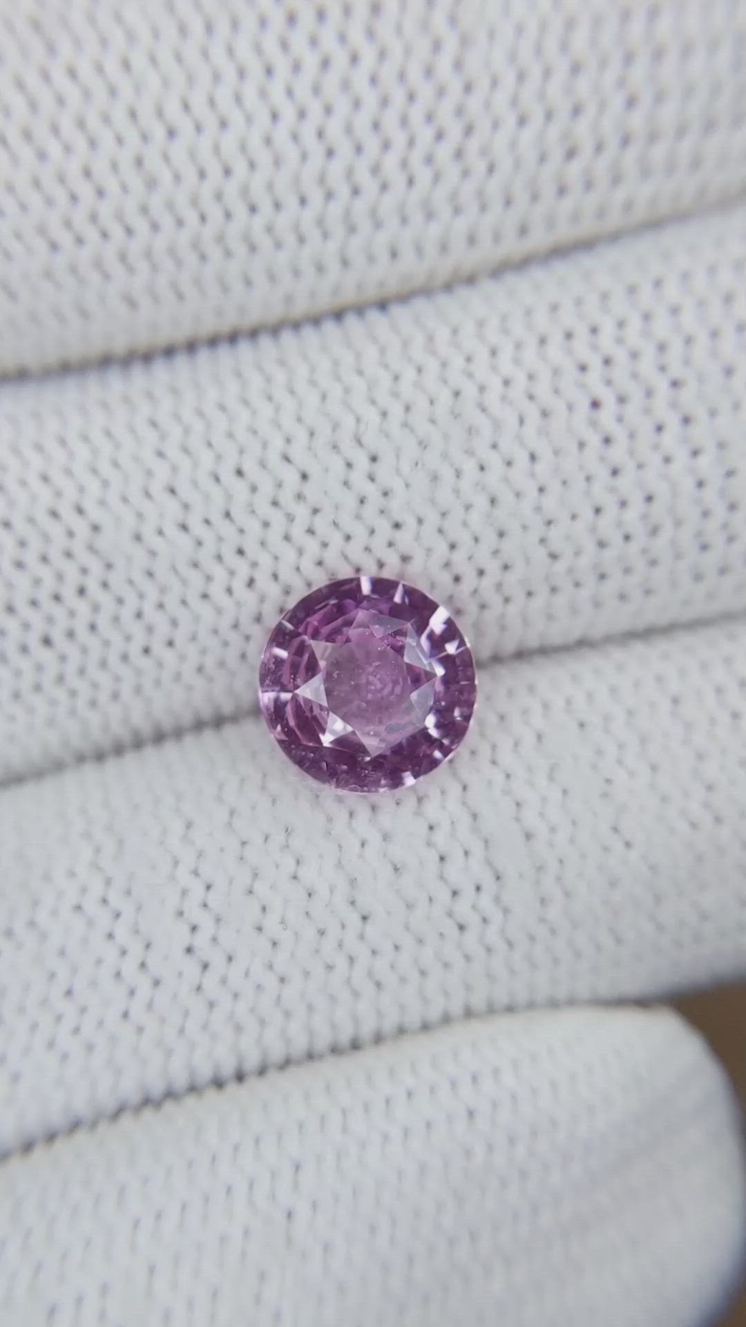 4.14 Ct. Purple Sapphire from Madagascar Size Video