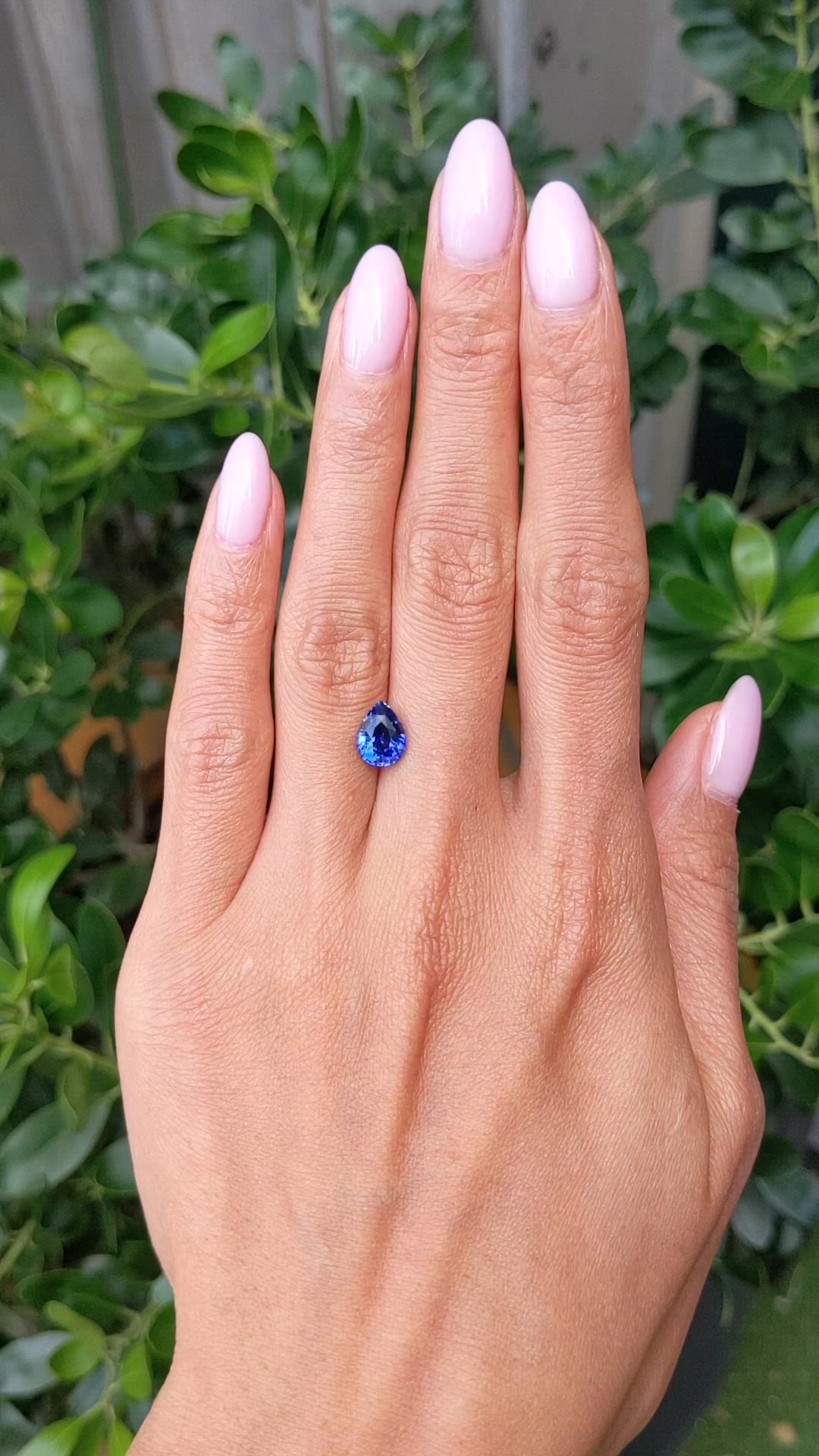 2.03 Ct. Blue Sapphire from Ceylon (Sri Lanka) Size Video
